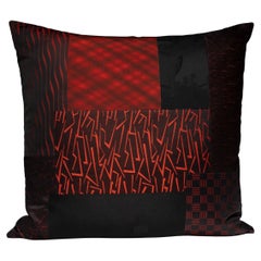 Japanese Patchwork Silk Throw Pillow