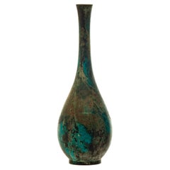 Vintage Japanese Patinaed Bud Vase