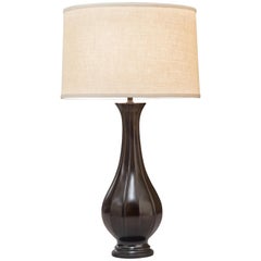 Japanese Patinated Bronze Vase, Now a Lamp