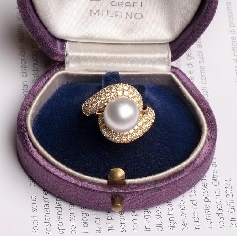 Women's Japanese Pearl Ring 1960s For Sale