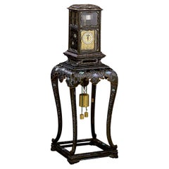 Antique Japanese Pedestal Clock