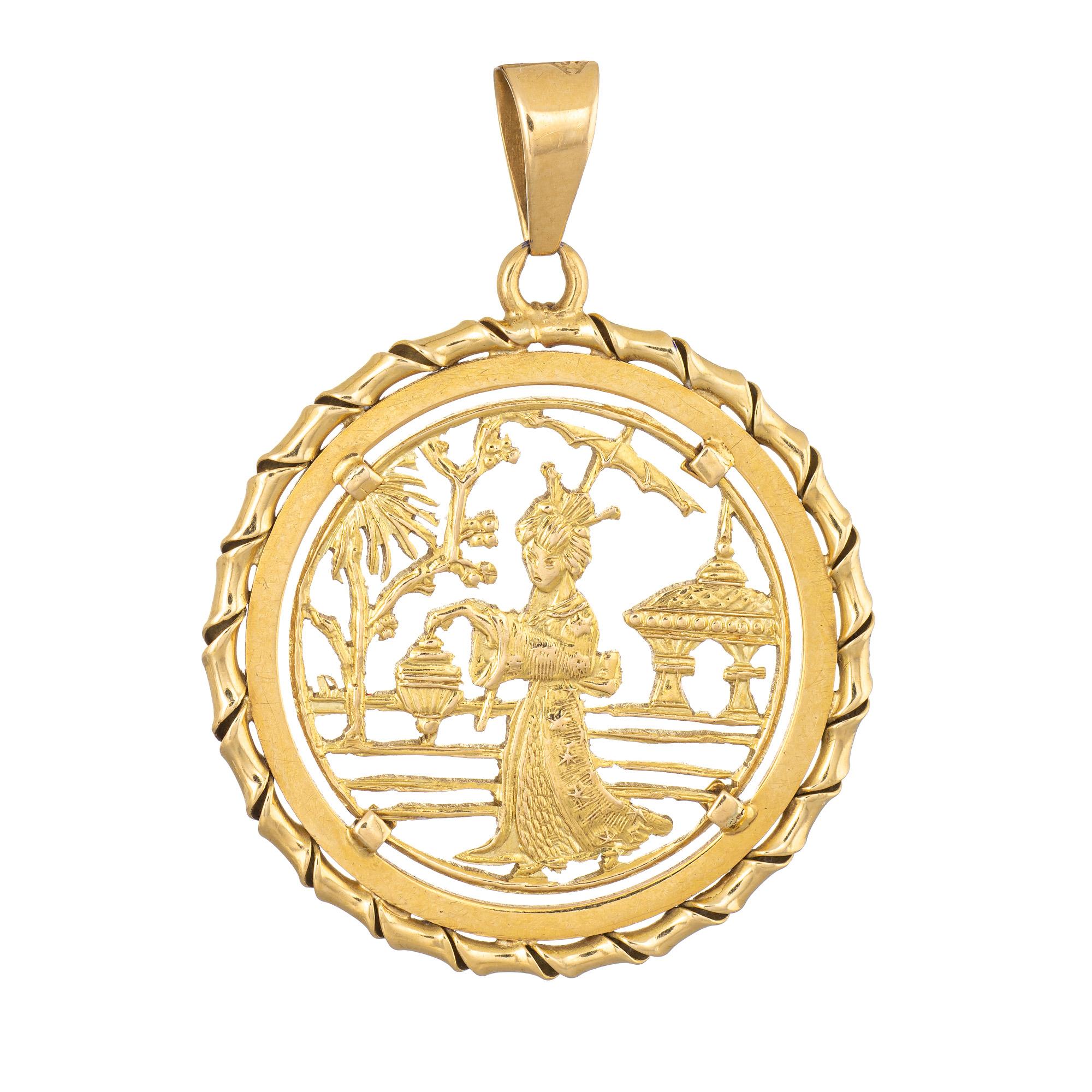japanese gold pendant