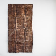 Japanese Persimmon-Dyed Paper Curtain, Taisho Era, Japan