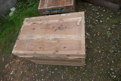 Japanese Pine Tea Chest with Lid