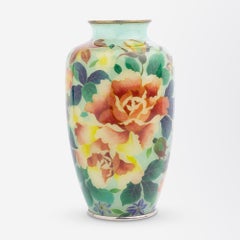 Japanese Plique-a-Jour Cloisonne Vase