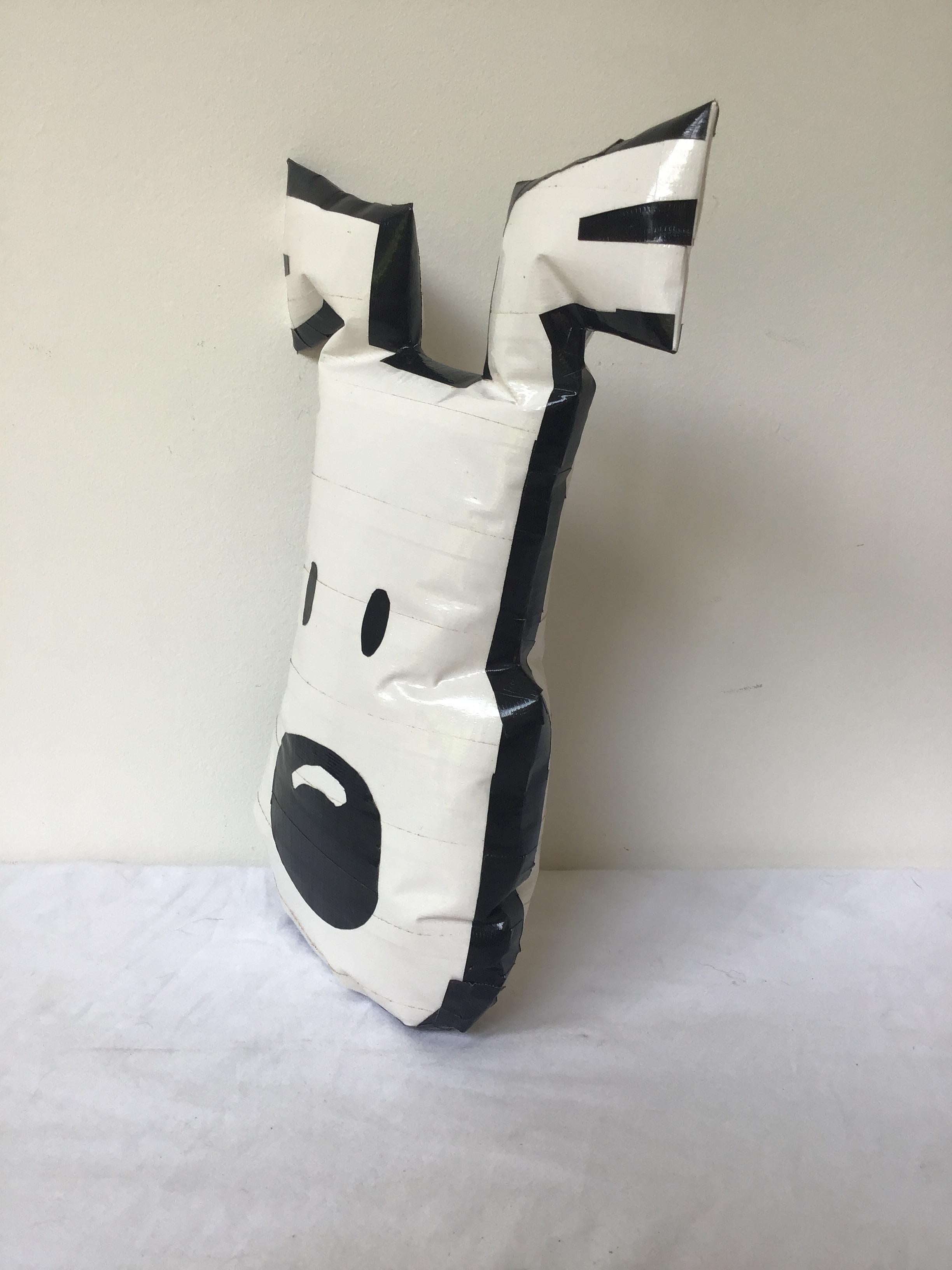 Japanese Pop Art Dog Face Made from Duct Tape In Good Condition In Tarrytown, NY