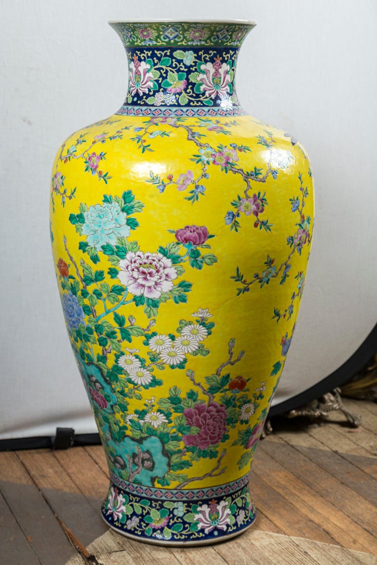 Japanese Porcelain Floor Vase For Sale at 1stDibs