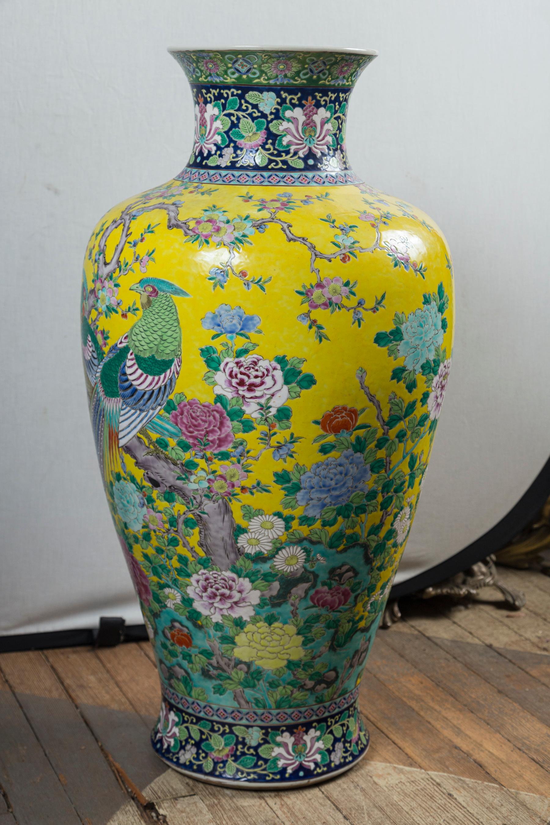 20th Century Japanese Porcelain Floor Vase For Sale