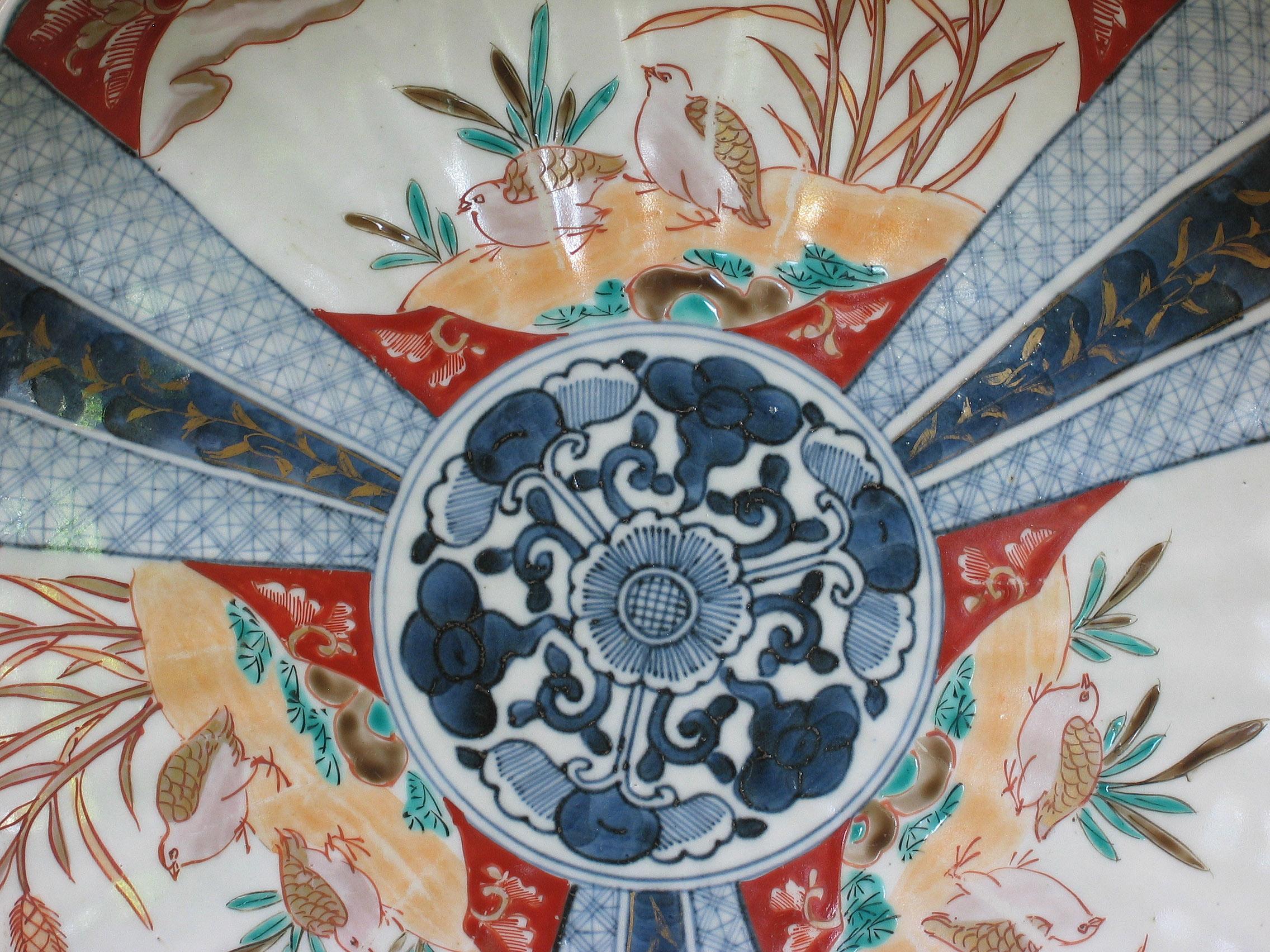 Japanese Porcelain Imari Charger 19th Century 1