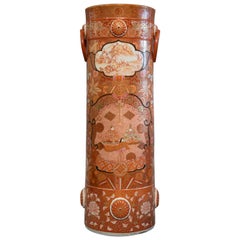 Japanese Porcelain Kutani Umbrella Stand, circa 1880
