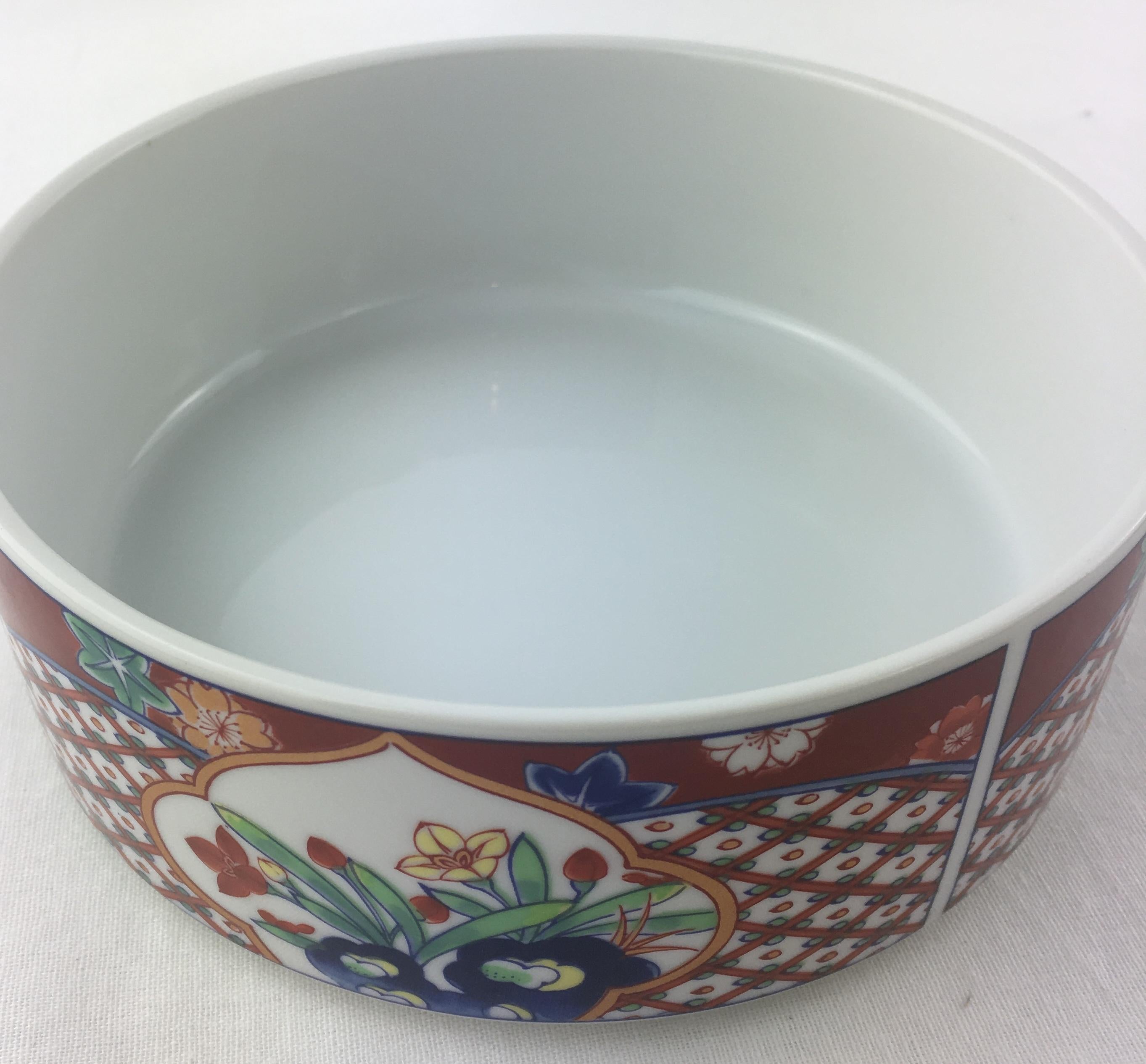 Japanisches handbemaltes Porzellan-Deckelgeschirr:: Schmuckkästchen oder Schmuckschatulle (Meiji-Periode)