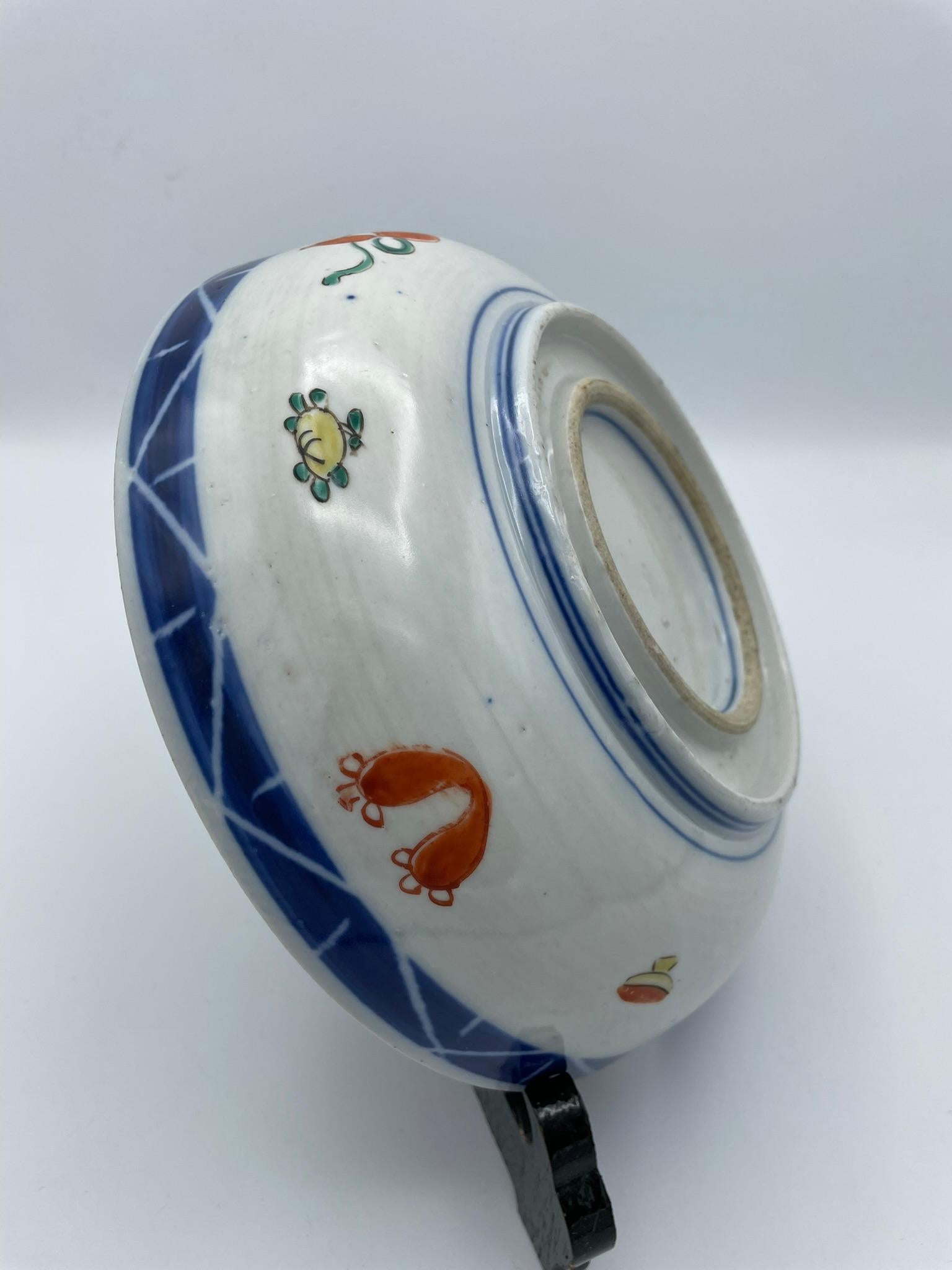 Japanese Porcelain Plate Imari ware Meiji Era 1900s For Sale 2