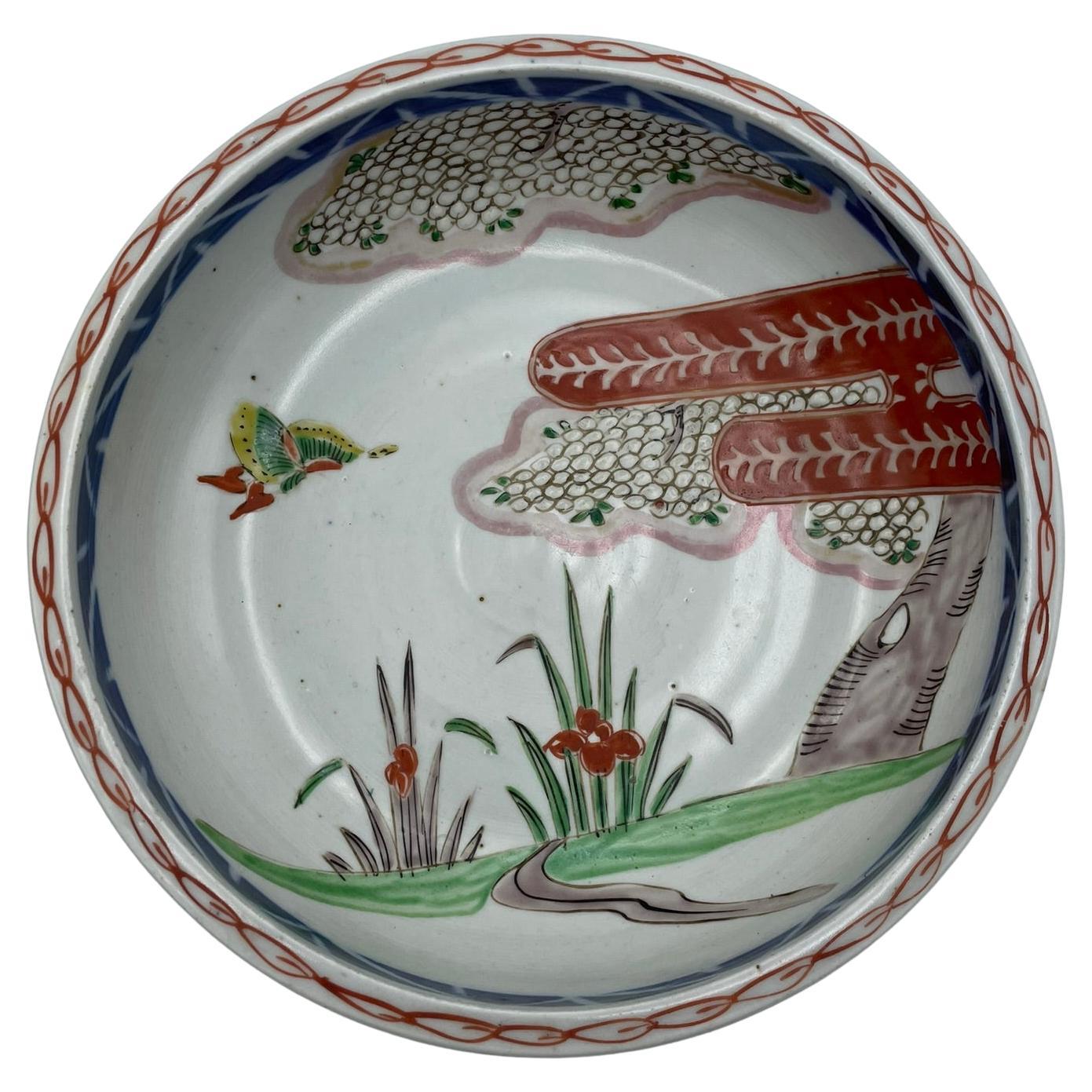 Japanese Porcelain Plate Imari ware Meiji Era 1900s For Sale