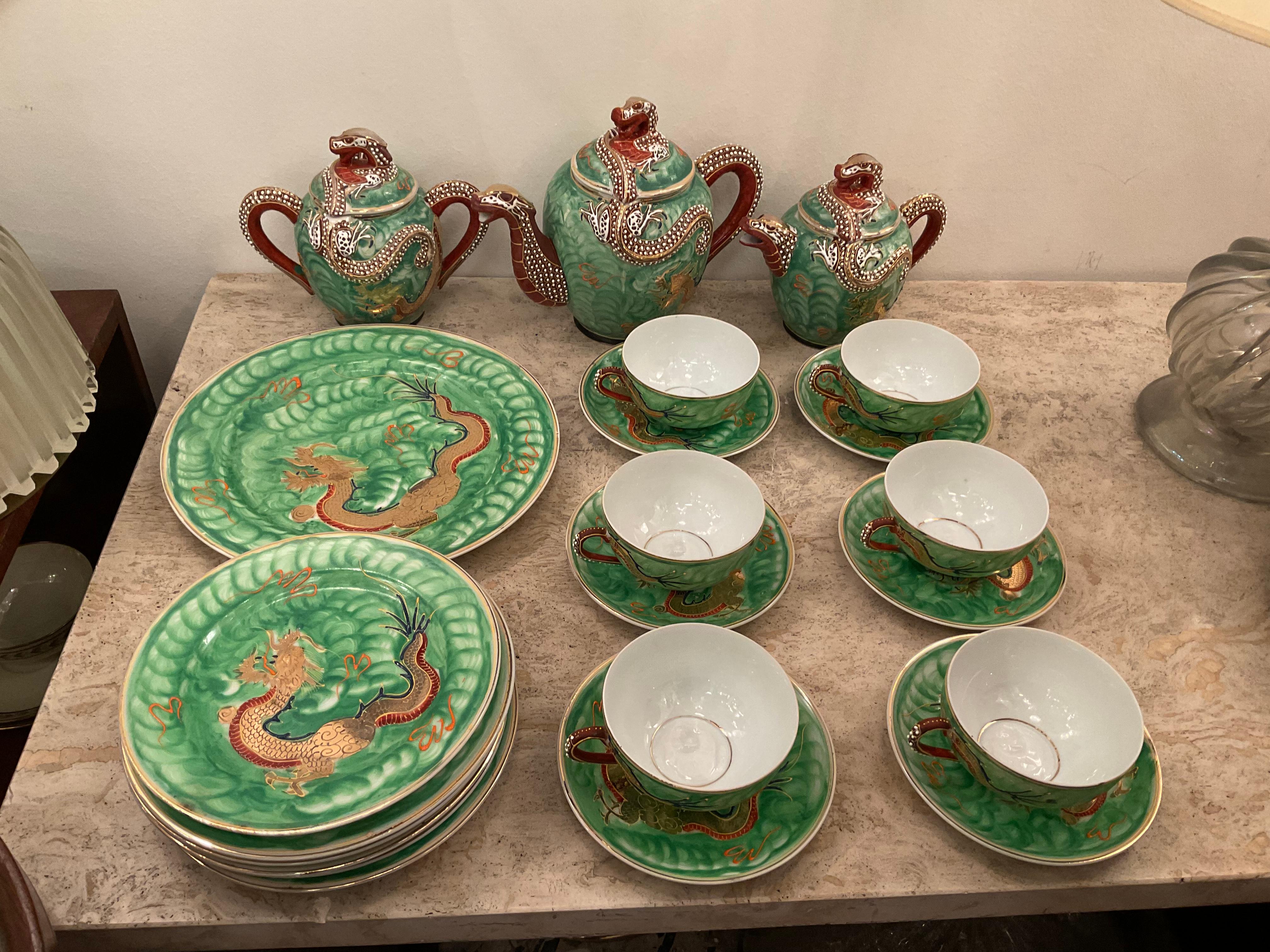 antique japanese porcelain tea set