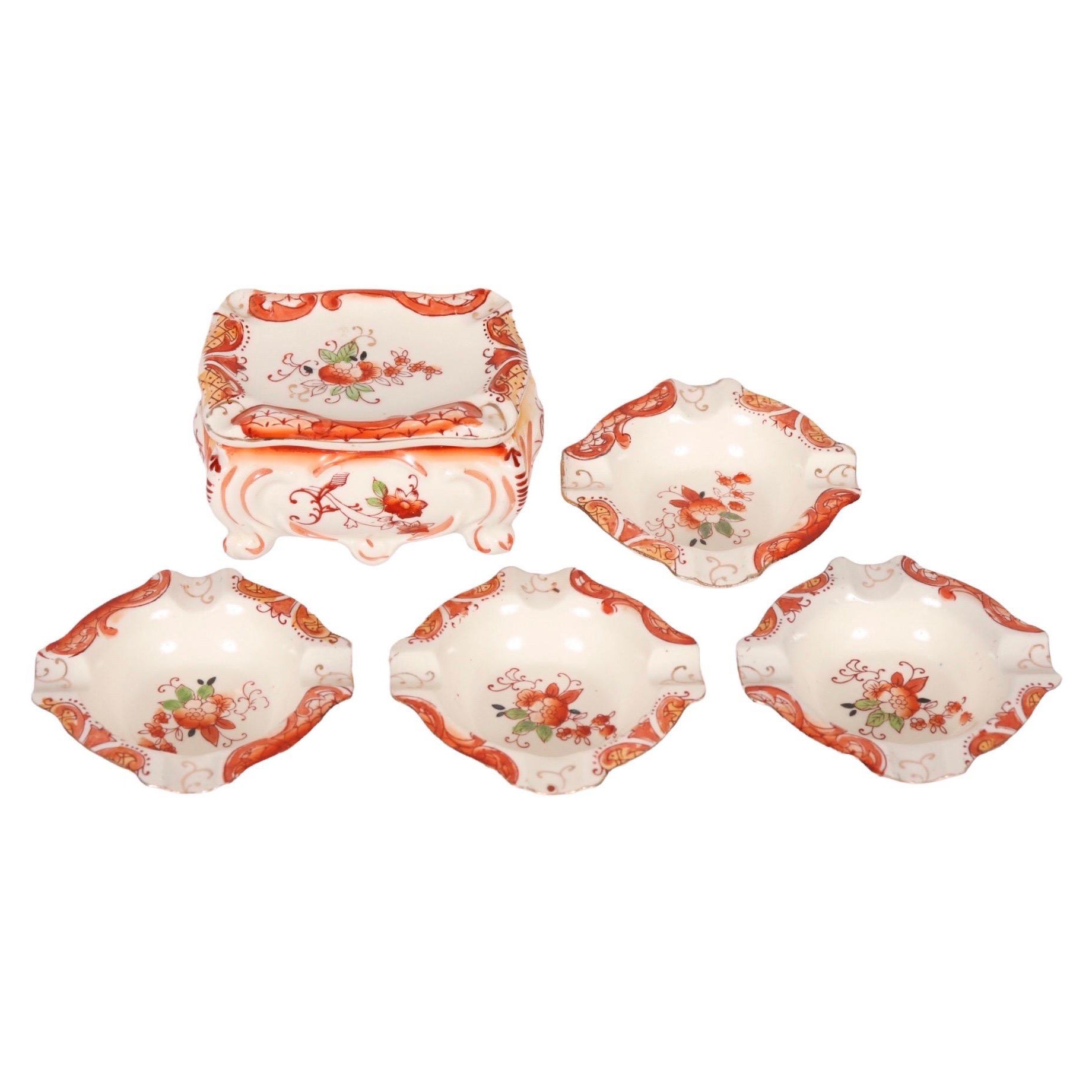 Japanese Porcelain Smoking Set by Takito