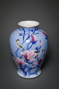 Japanese Porcelain Studio Art Vase