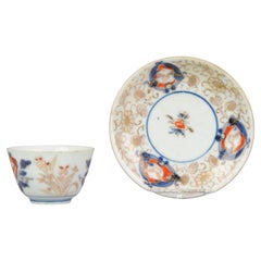 Japanese Porcelain Tea Cup Bowl & Saucer Imari Edo Period, 18C