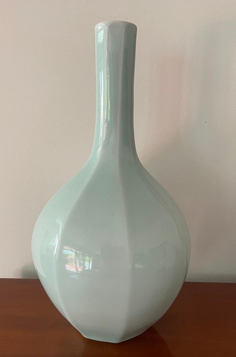 Glazed Japanese Porcelain 'Tokkuri', Sake Bottle, circa 1900, Signed to Base
