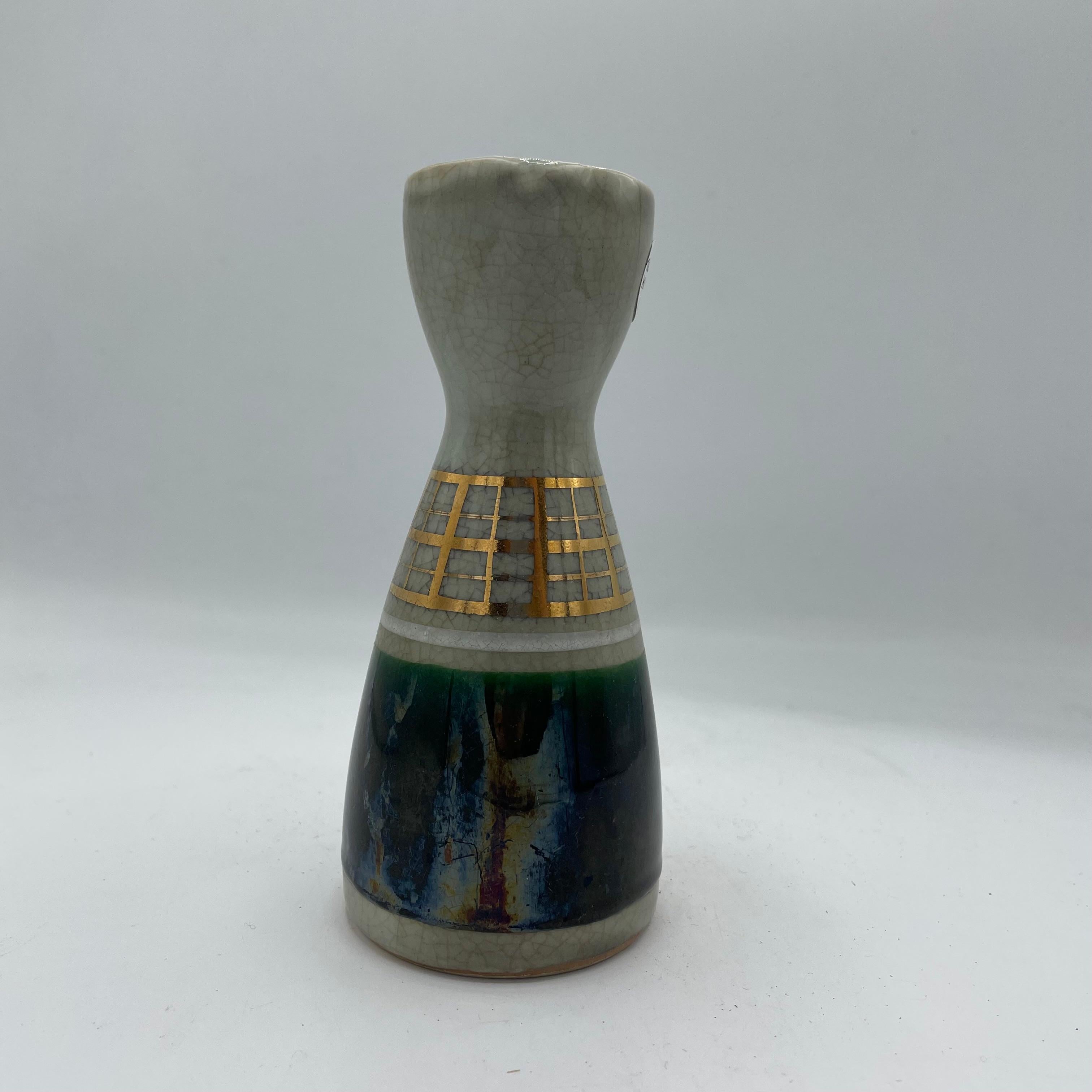 Showa Bottiglia da sake Tokkuri in porcellana giapponese Kutani-ware Kyoho anni '90 in vendita