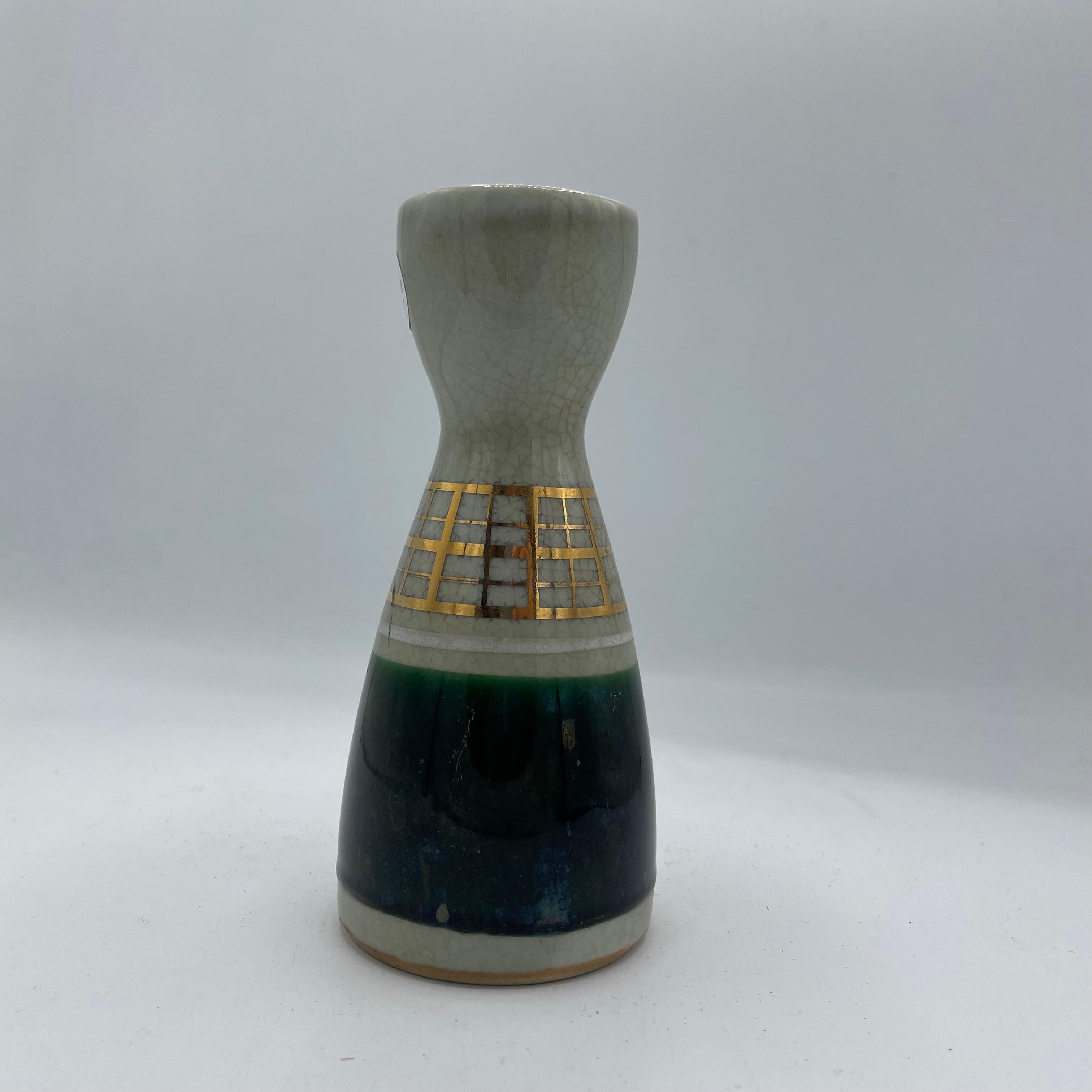 Giapponese Bottiglia da sake Tokkuri in porcellana giapponese Kutani-ware Kyoho anni '90 in vendita