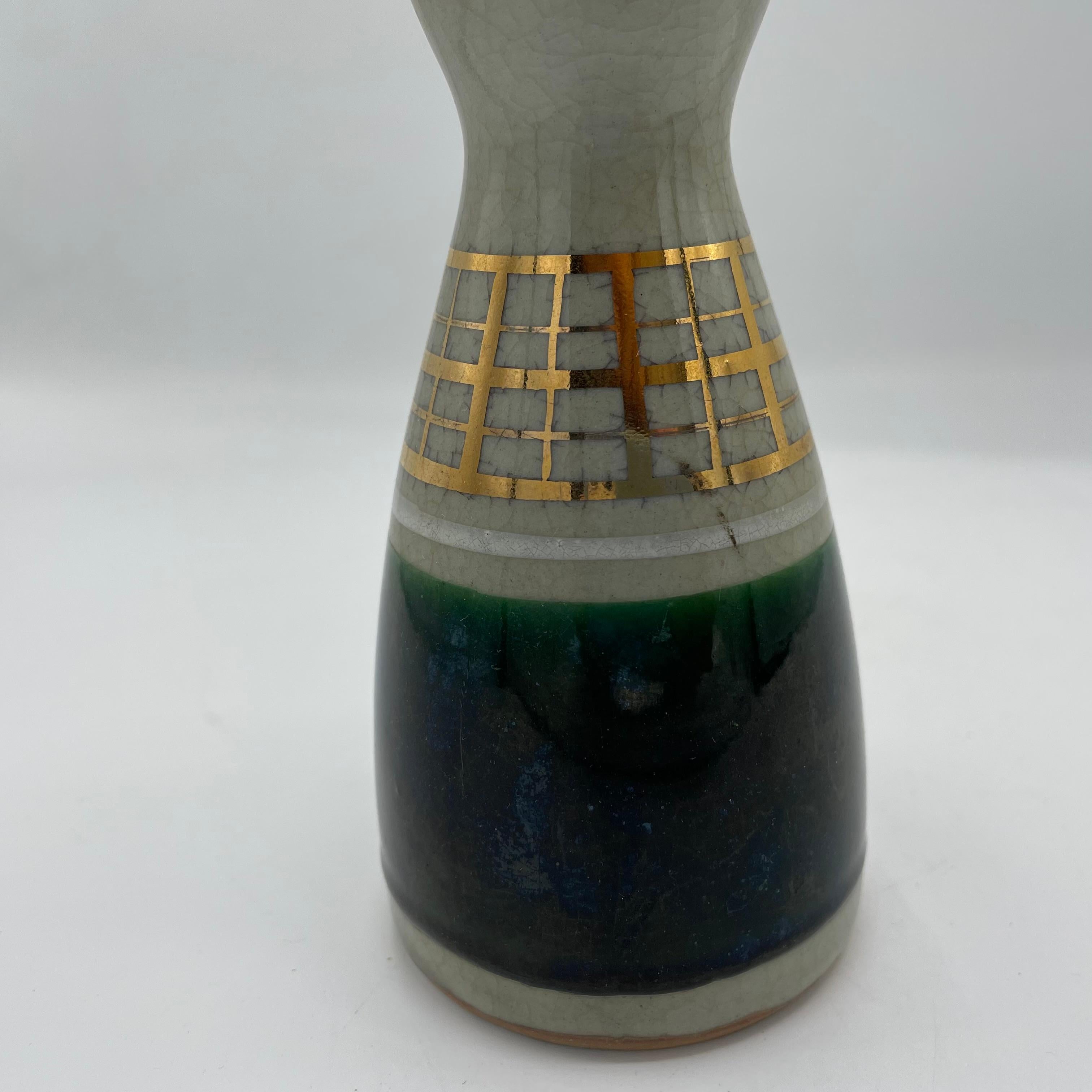 Fine XX secolo Bottiglia da sake Tokkuri in porcellana giapponese Kutani-ware Kyoho anni '90 in vendita