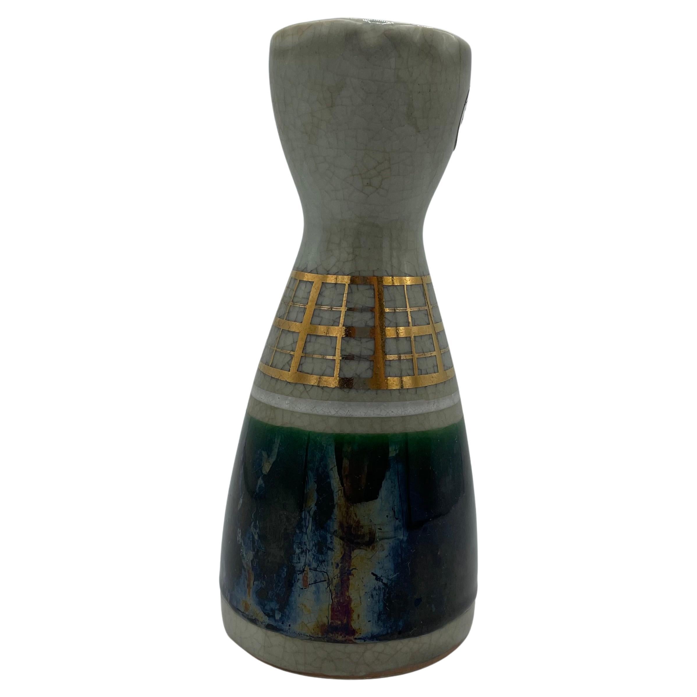 Bottiglia da sake Tokkuri in porcellana giapponese Kutani-ware Kyoho anni '90 in vendita