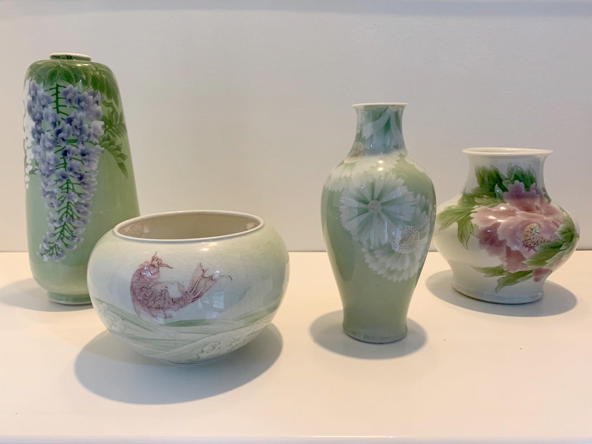 Jarrón de porcelana japonesa del periodo Meiji Makuzu Kozan en venta 10