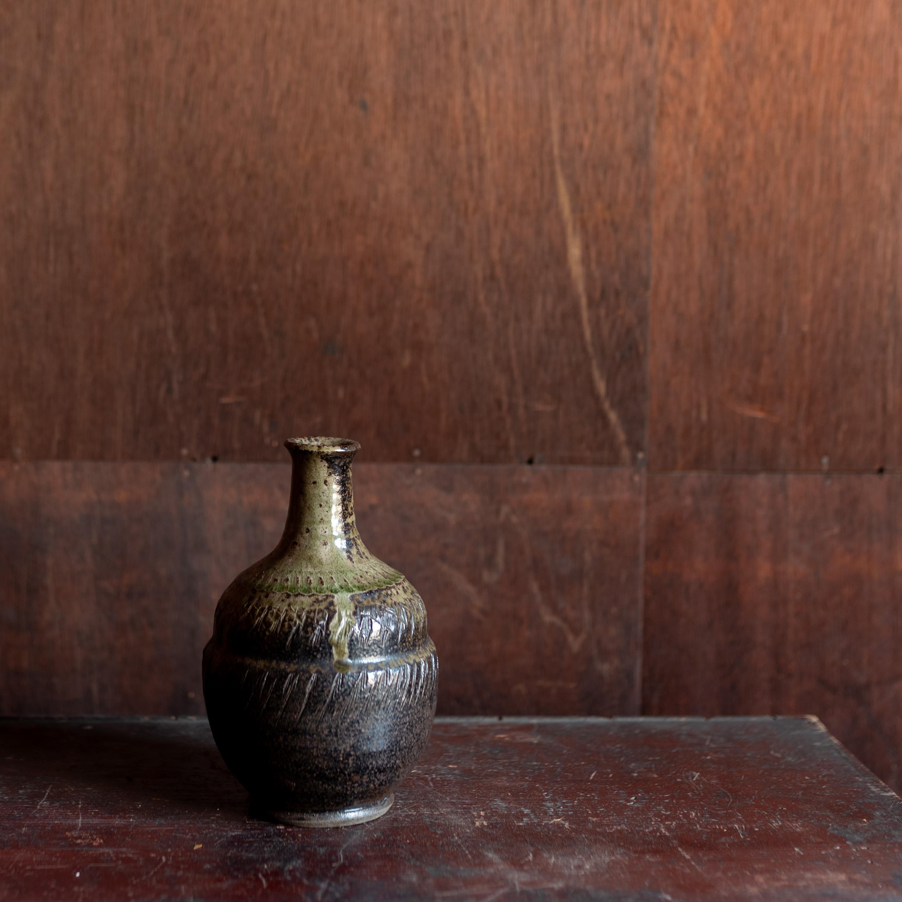 Japanese Pottery Vessel, Japan, Wabi Sabi, Mid-20th Century For Sale 2