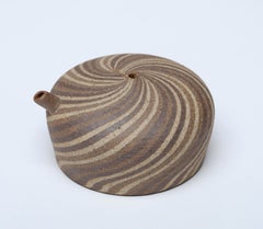 Japanese Pottery Water Dropper, Swirl Design