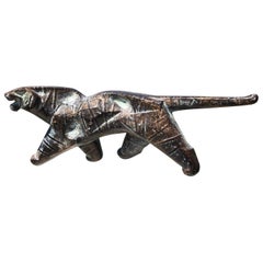 Japanese Powerful "TIGER" Bronze Signed Master Work