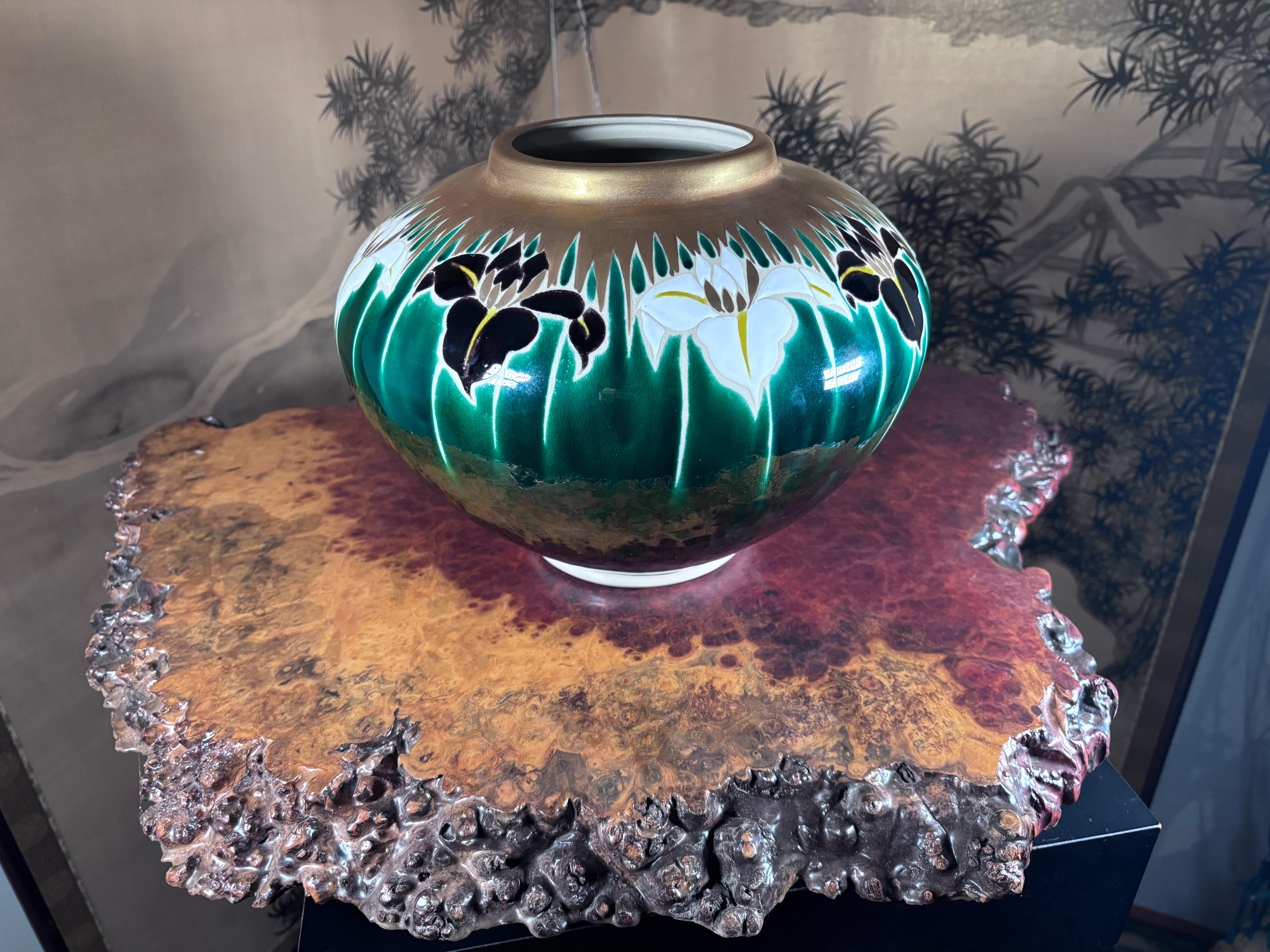 Expositor Japonés de Madera Preciosa de Burl Fina Calidad en venta 8