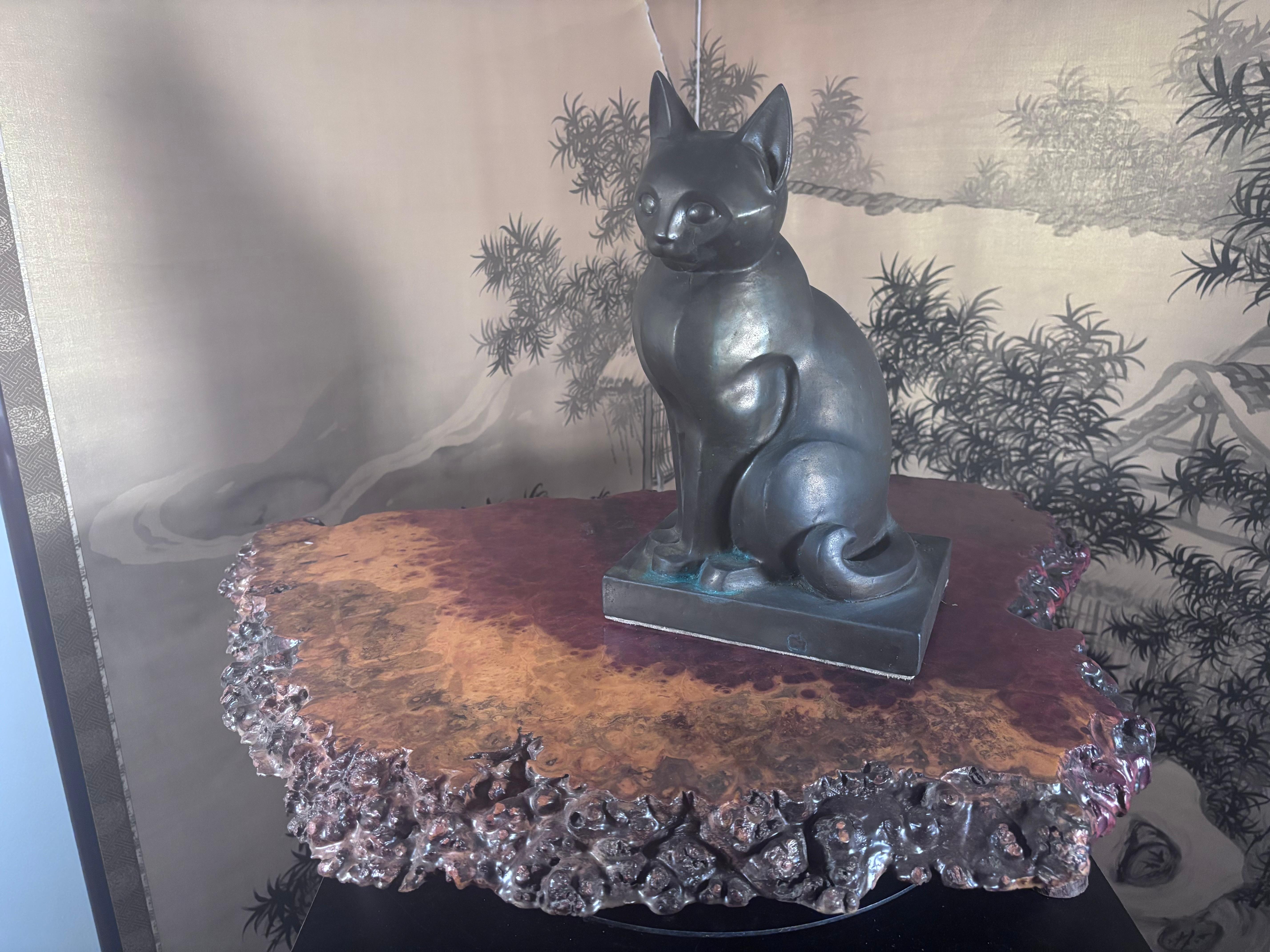 Expositor Japonés de Madera Preciosa de Burl Fina Calidad en venta 9