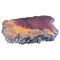 Japanese Precious Burl Wood Display Stand Fine Quality