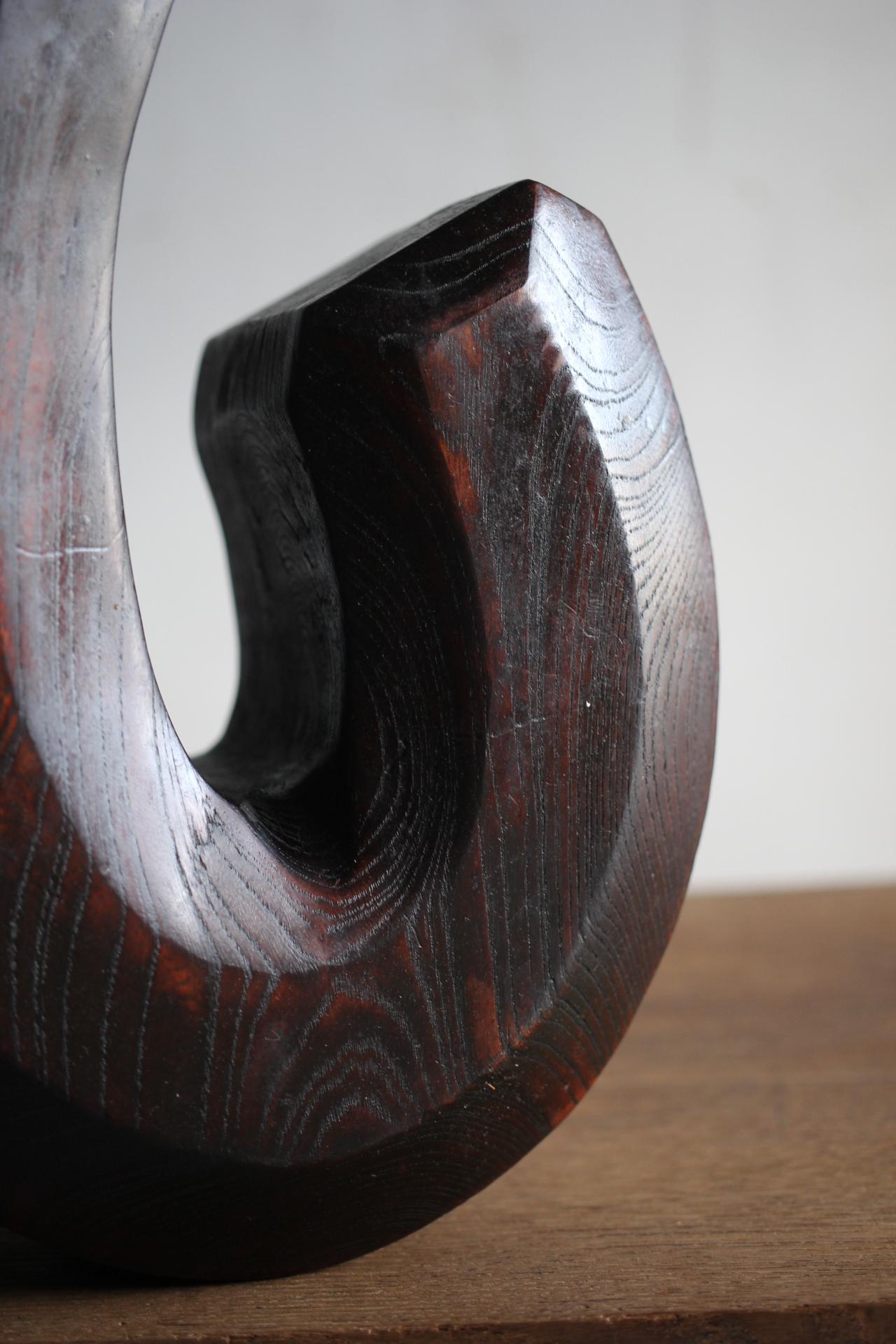 Hand-Carved Japanese primitive Antiques Ebisu Sora-kagi A tool for hanging hooks in hearths For Sale