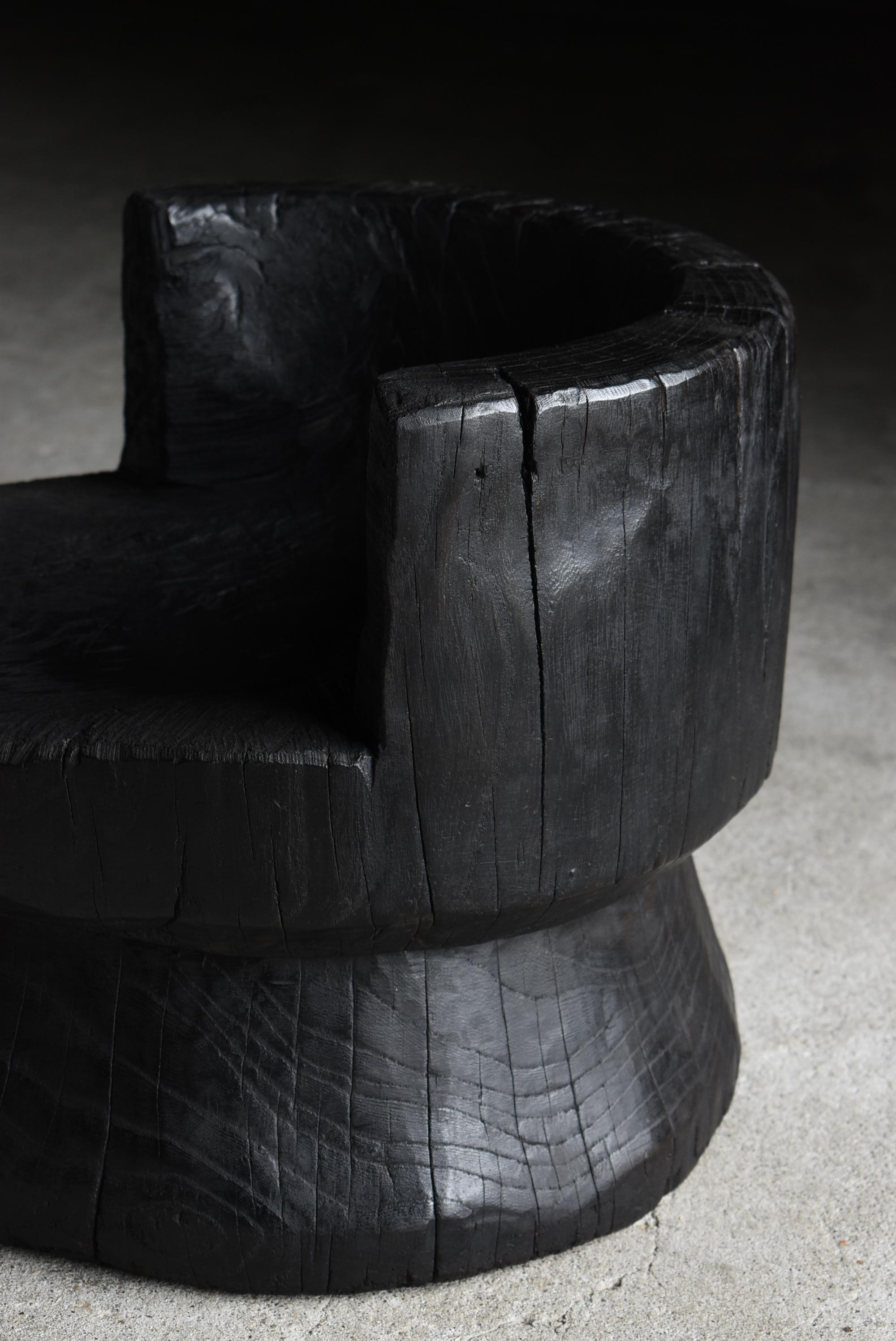Japanese Antique Primitive Armchair 1860s-1920s / Side Chair Wabi Sabi For Sale 6