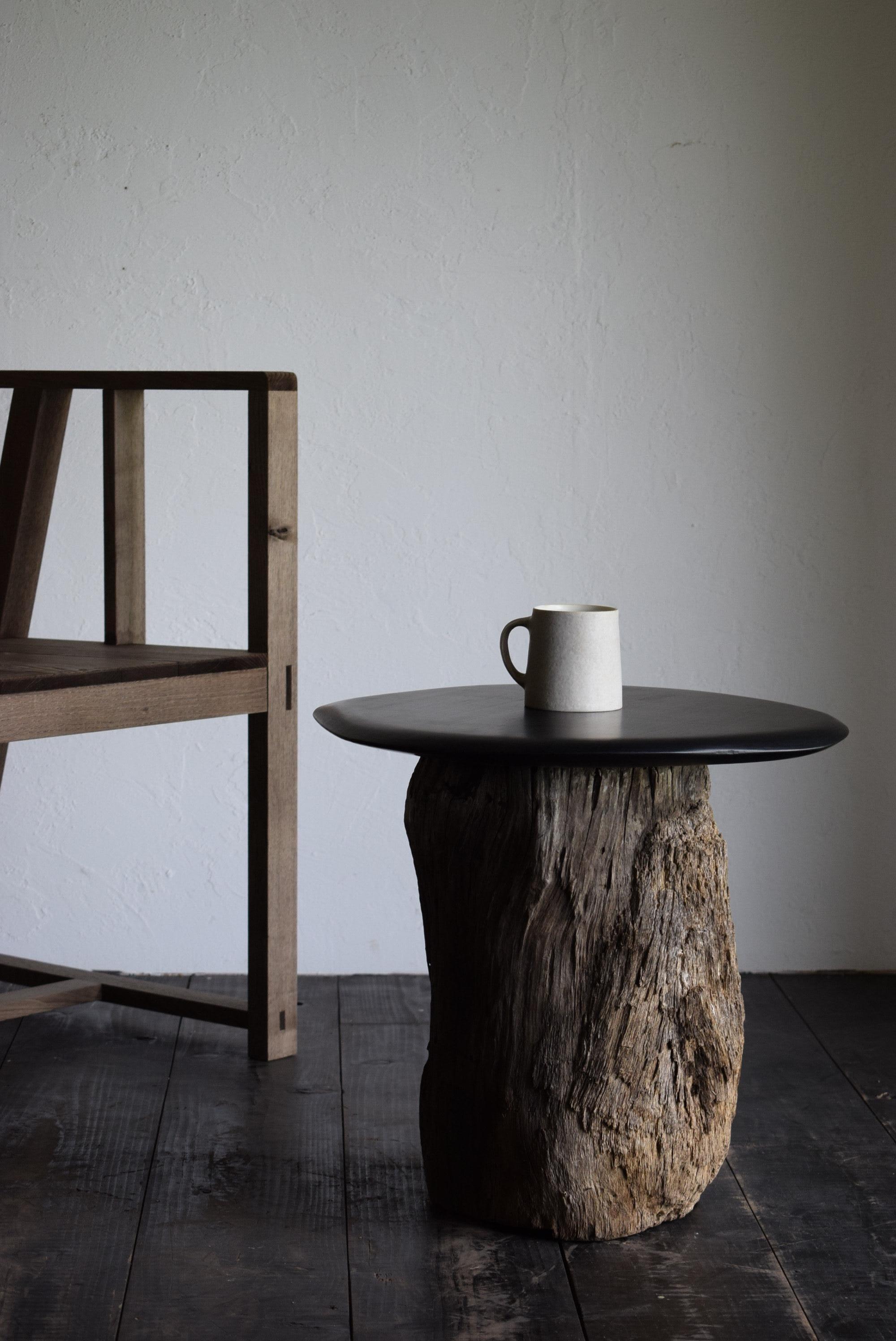 Primitive Japanese primitive coffee table / wabi-sabi side table / Flower stand / stool