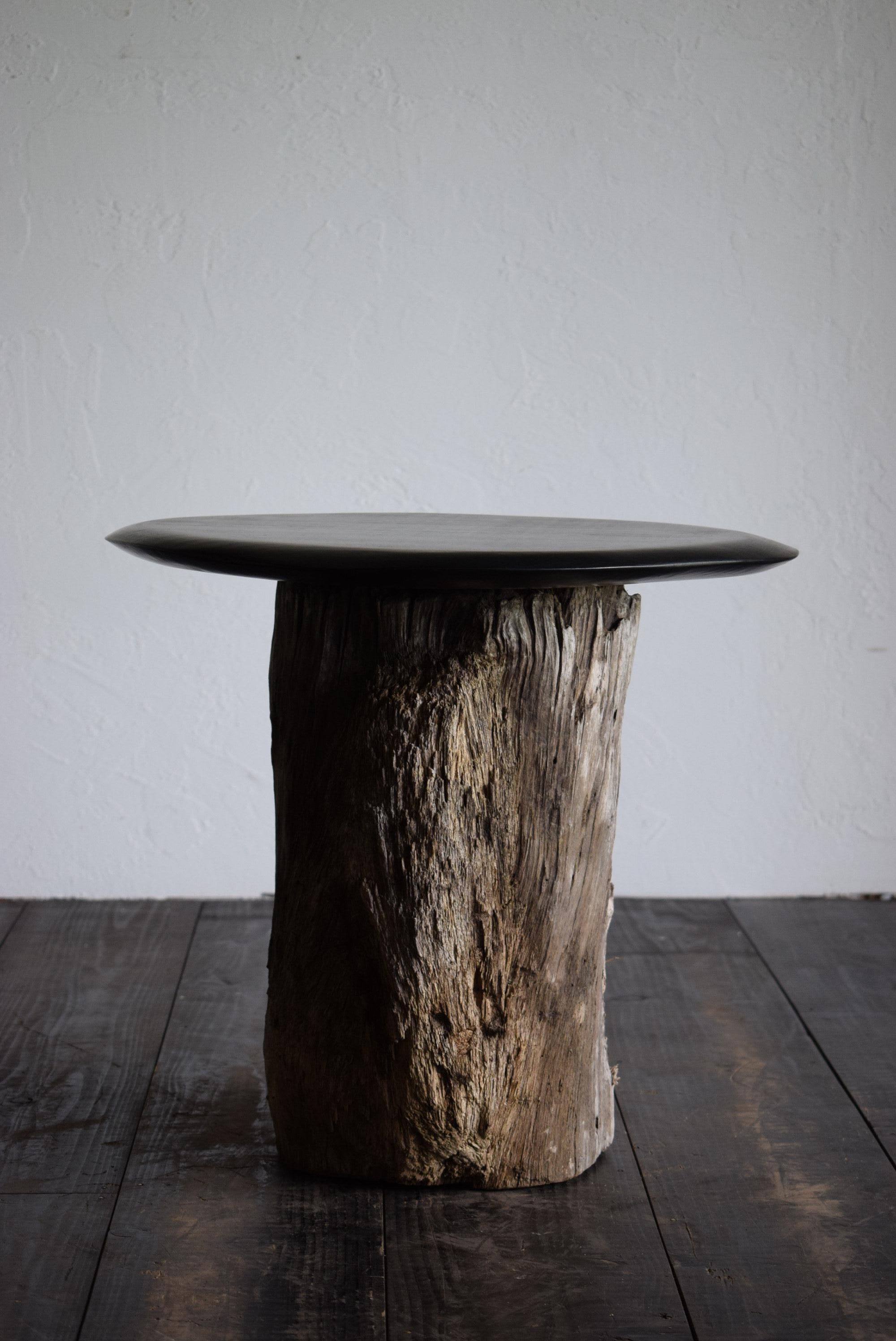 Wood Japanese primitive coffee table / wabi-sabi side table / Flower stand / stool