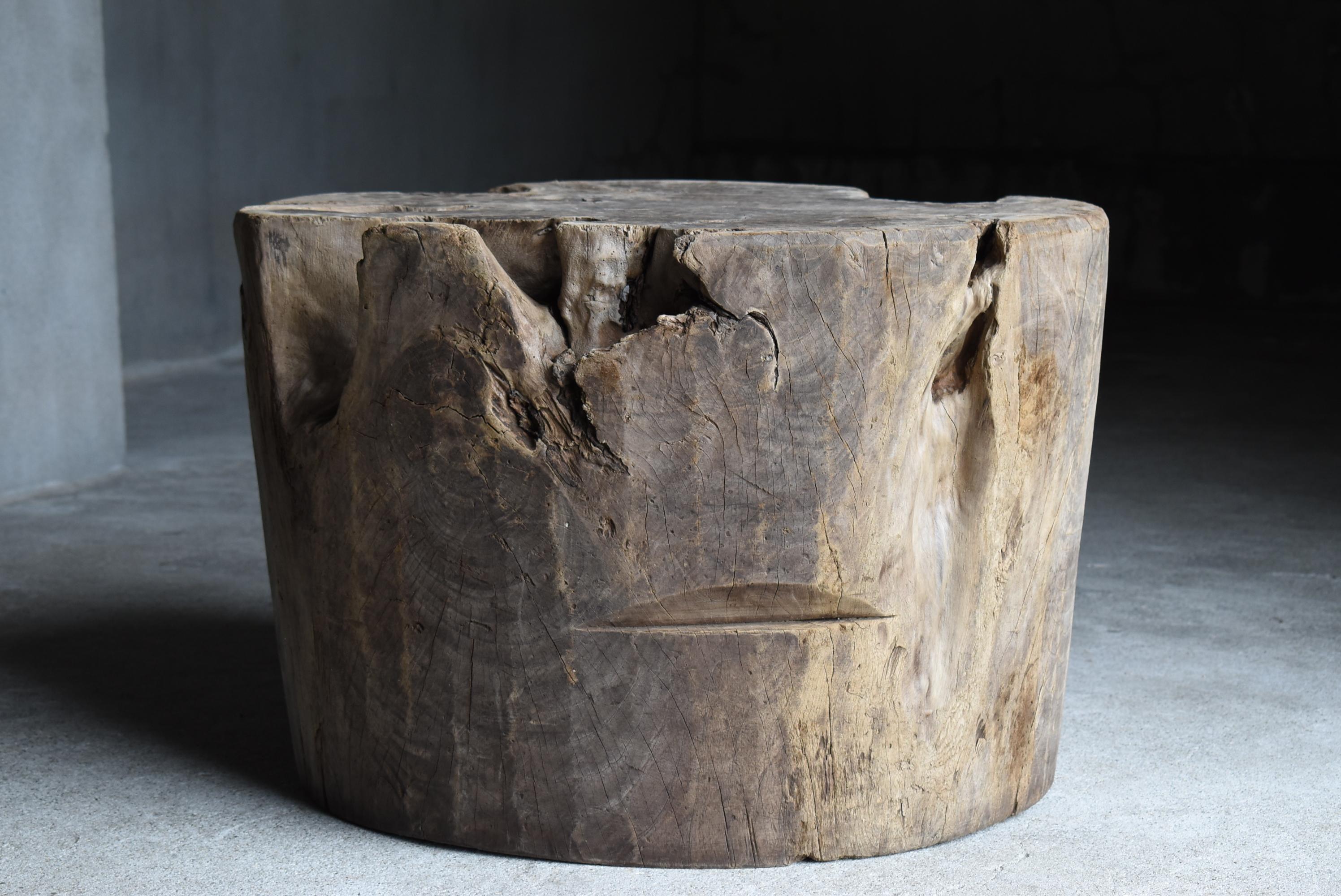 Japanese Antique Primitive Large Coffee Table 1860s-1900s / Side Table Wabisabi For Sale 4