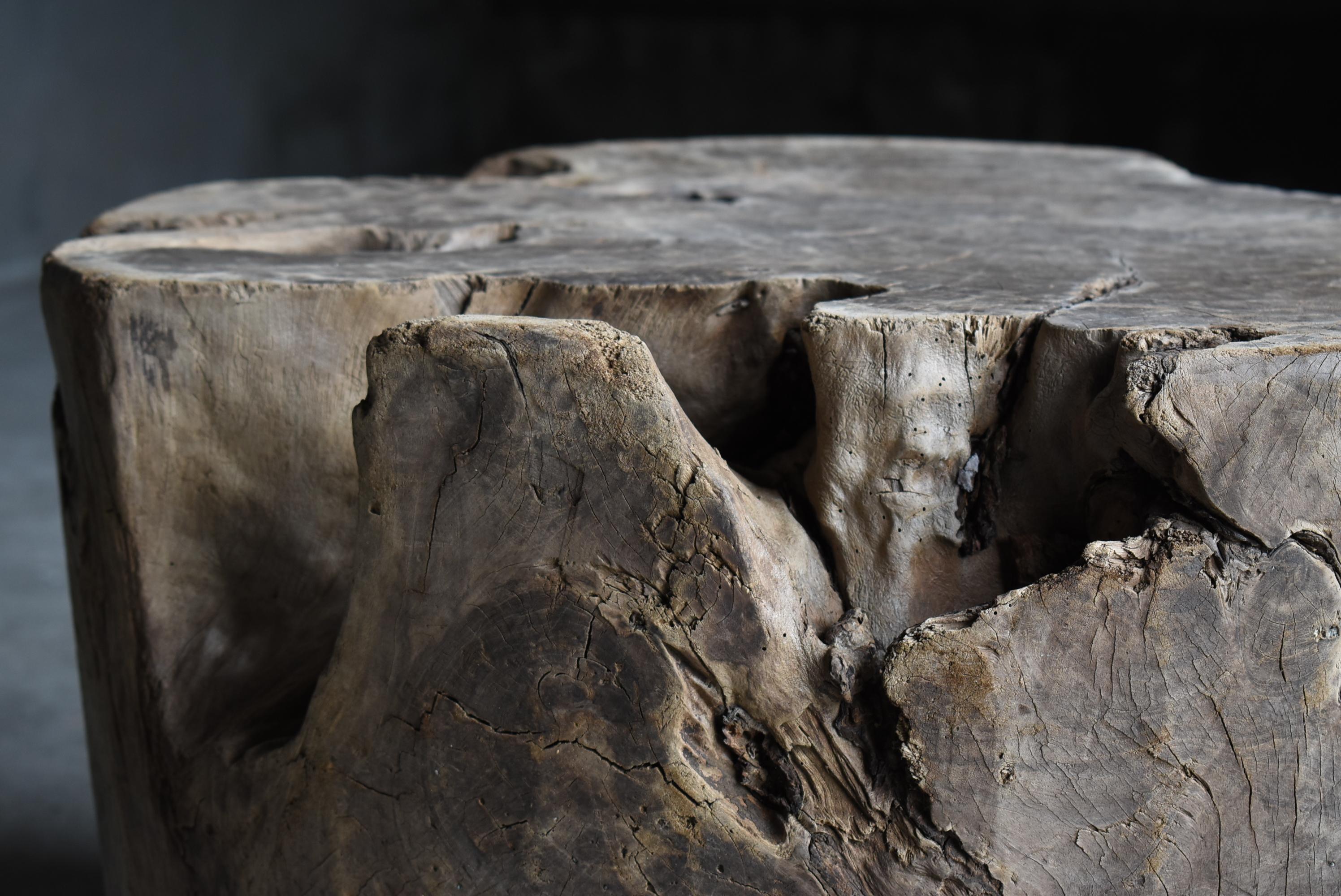 Japanese Antique Primitive Large Coffee Table 1860s-1900s / Side Table Wabisabi For Sale 5