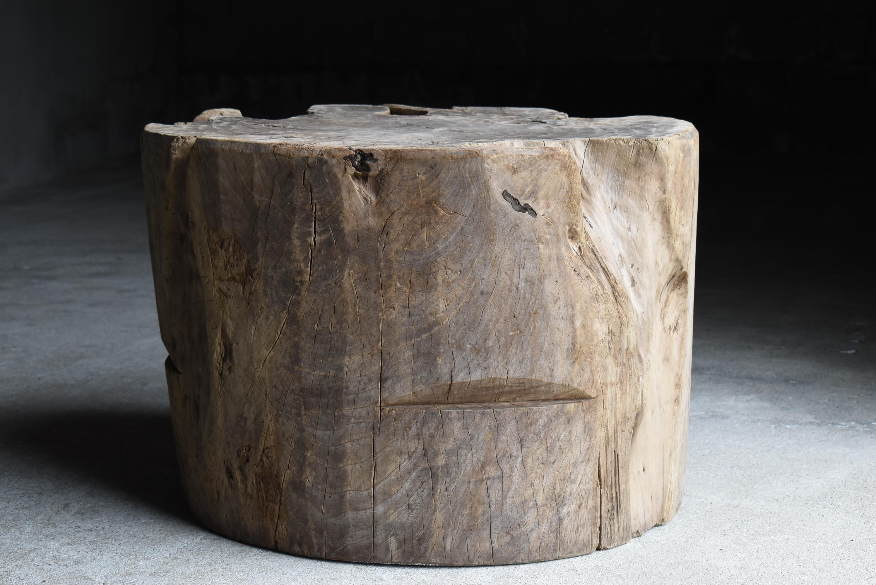 Japanese Antique Primitive Large Coffee Table 1860s-1900s / Side Table Wabisabi For Sale 7