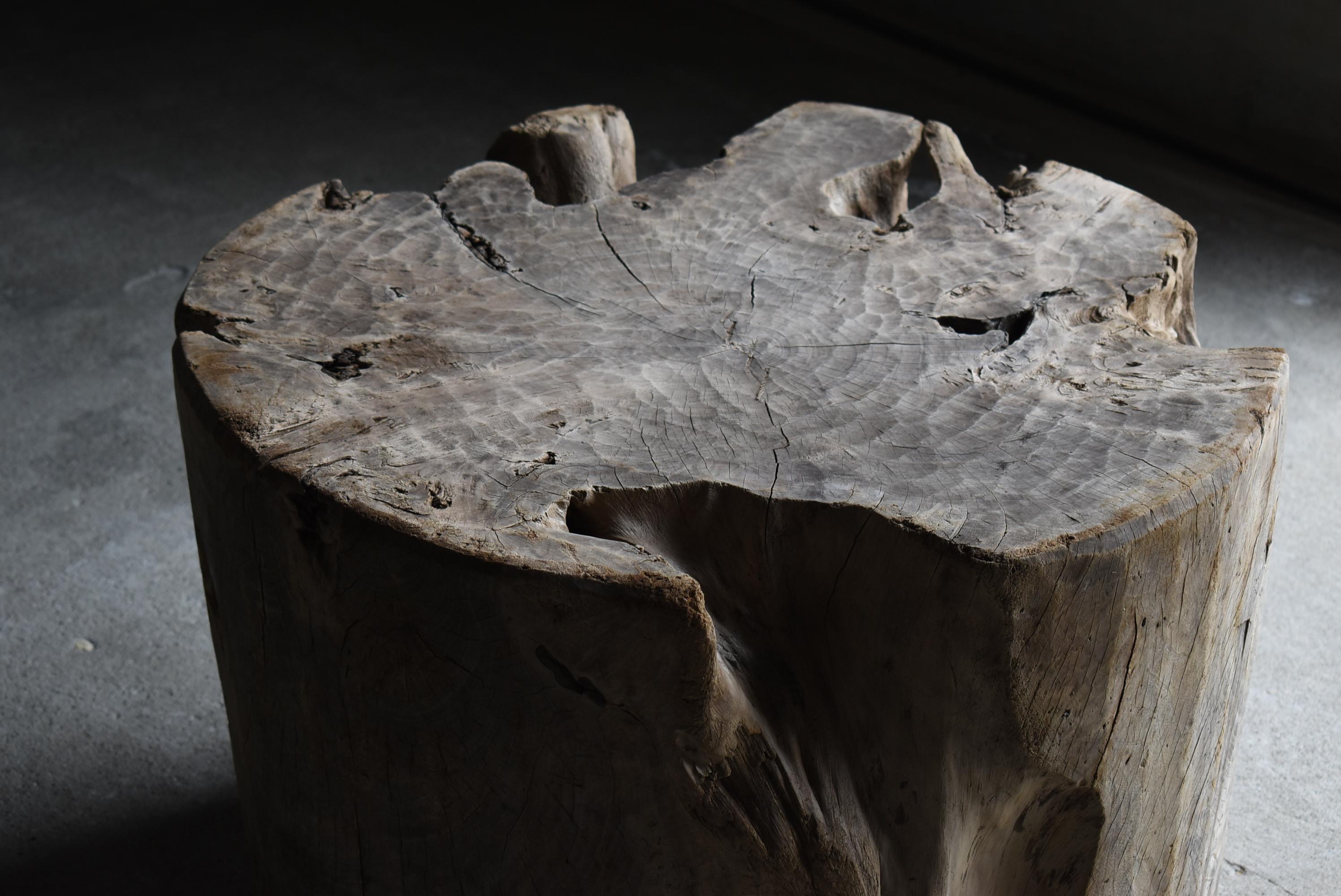 20th Century Japanese Antique Primitive Large Coffee Table 1860s-1900s / Side Table Wabisabi For Sale