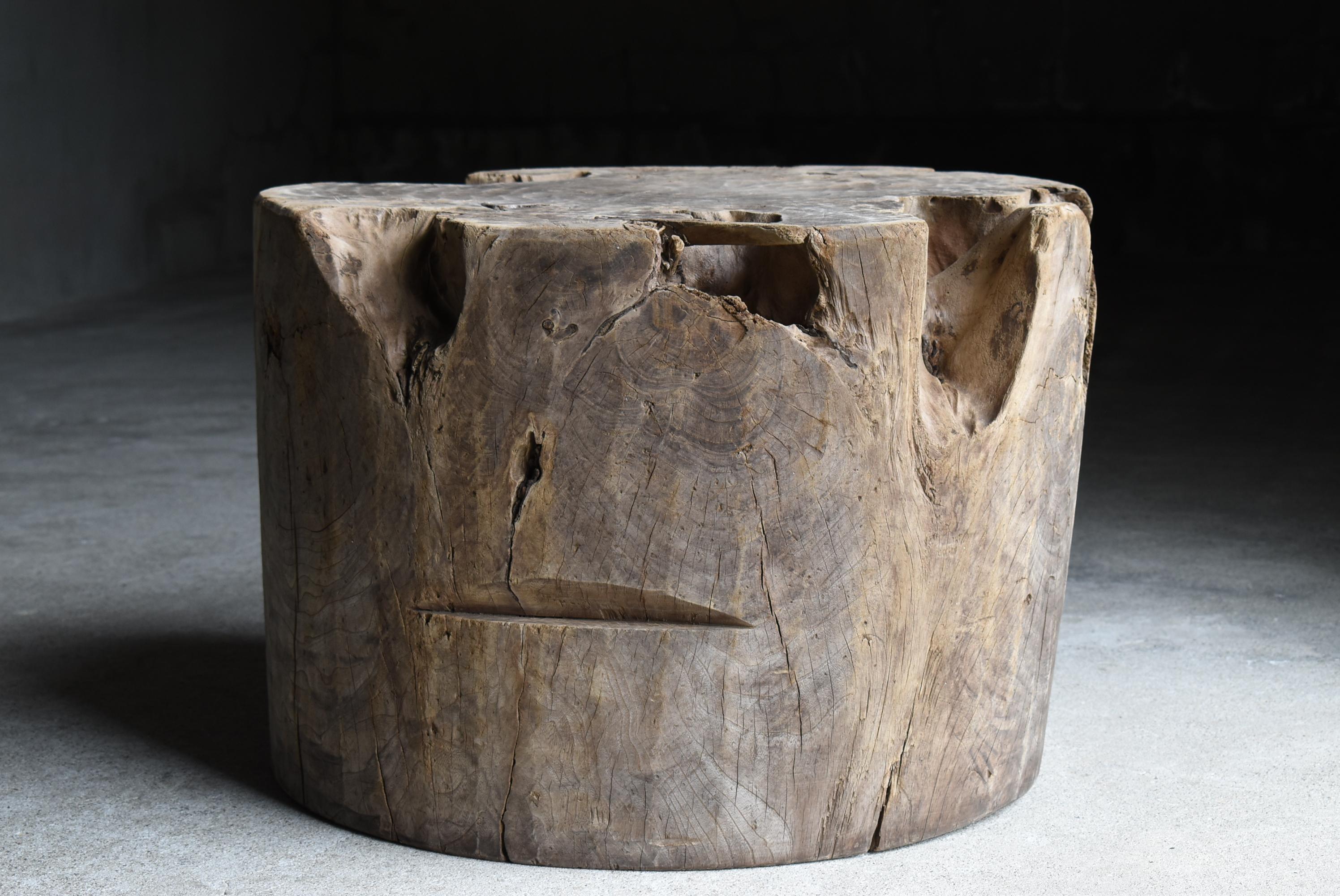 Japanese Antique Primitive Large Coffee Table 1860s-1900s / Side Table Wabisabi For Sale 2