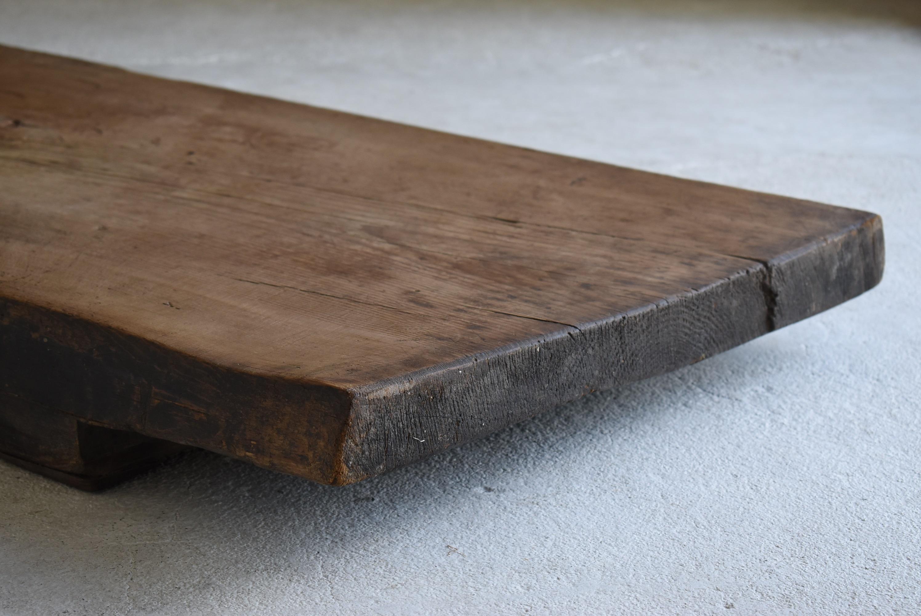 Japanese Large Wooden Board 1860s-1900s/Antique Low Table Sofa Table  1