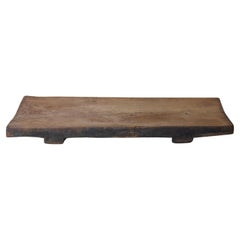 Japanese Large Wooden Board 1860s-1900s/Antique Low Table Sofa Table