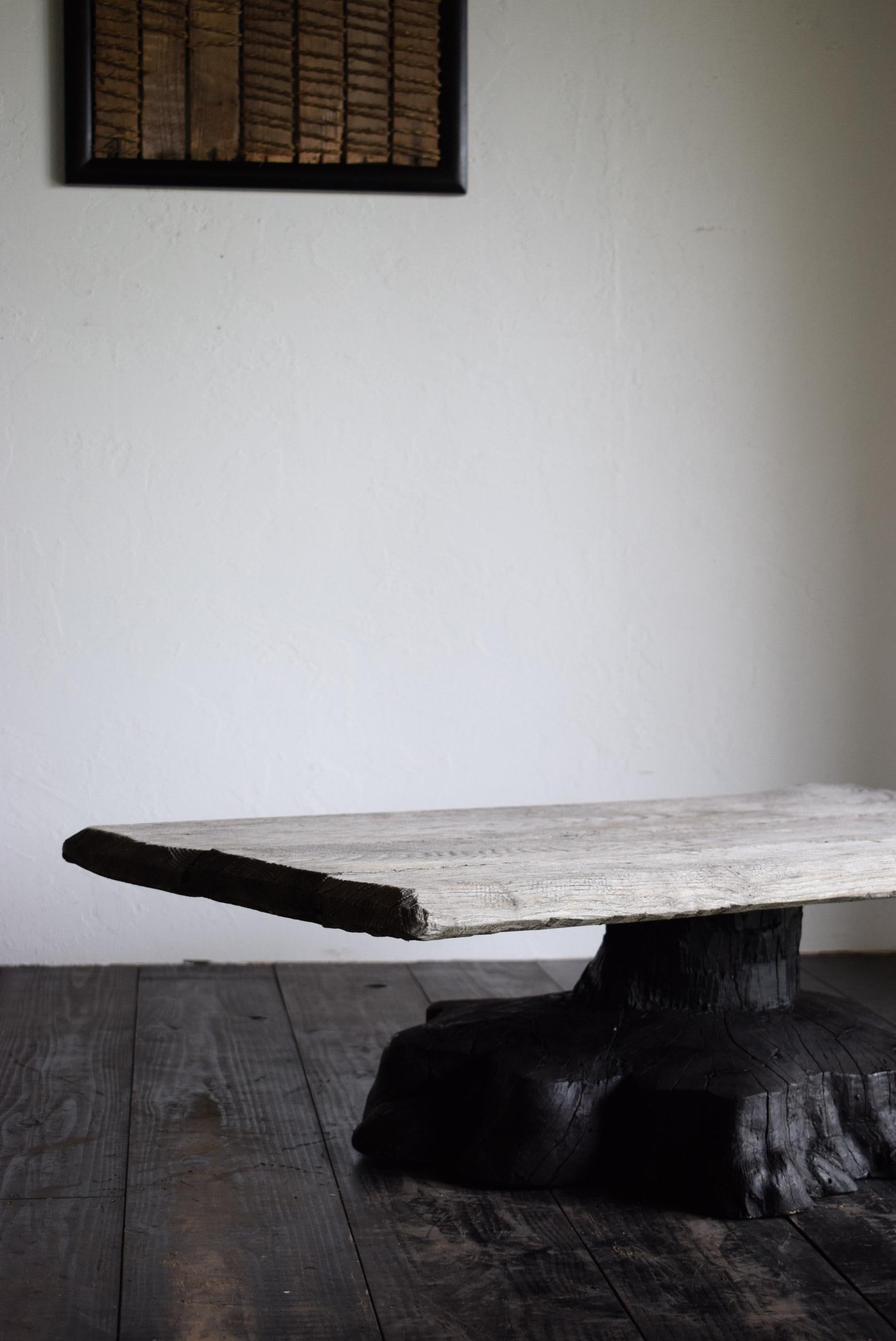 Japanese primitive low table / wabi-sabi  table / Flower stand / Japanese tea ta 8