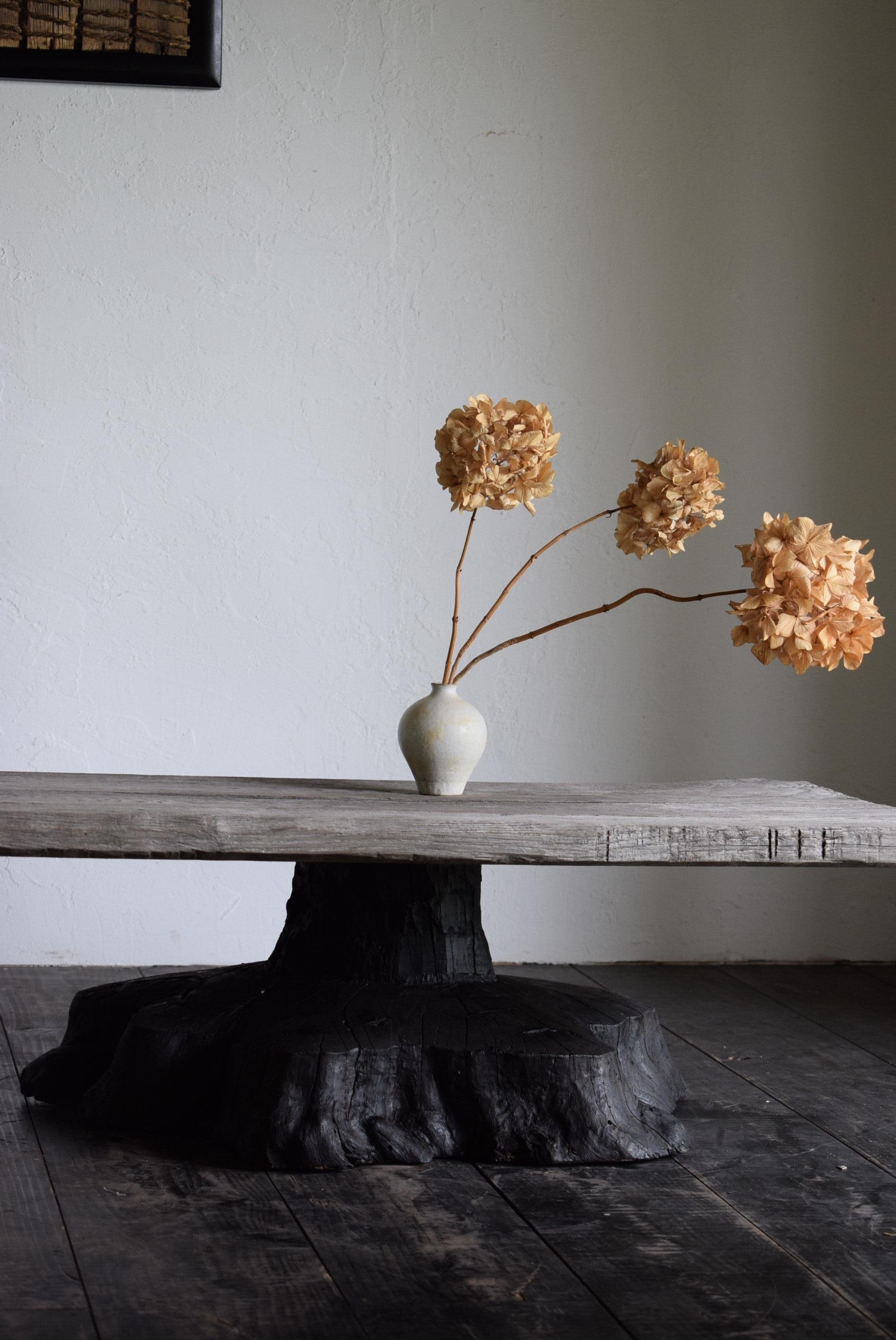 Meiji Japanese primitive low table / wabi-sabi  table / Flower stand / Japanese tea ta