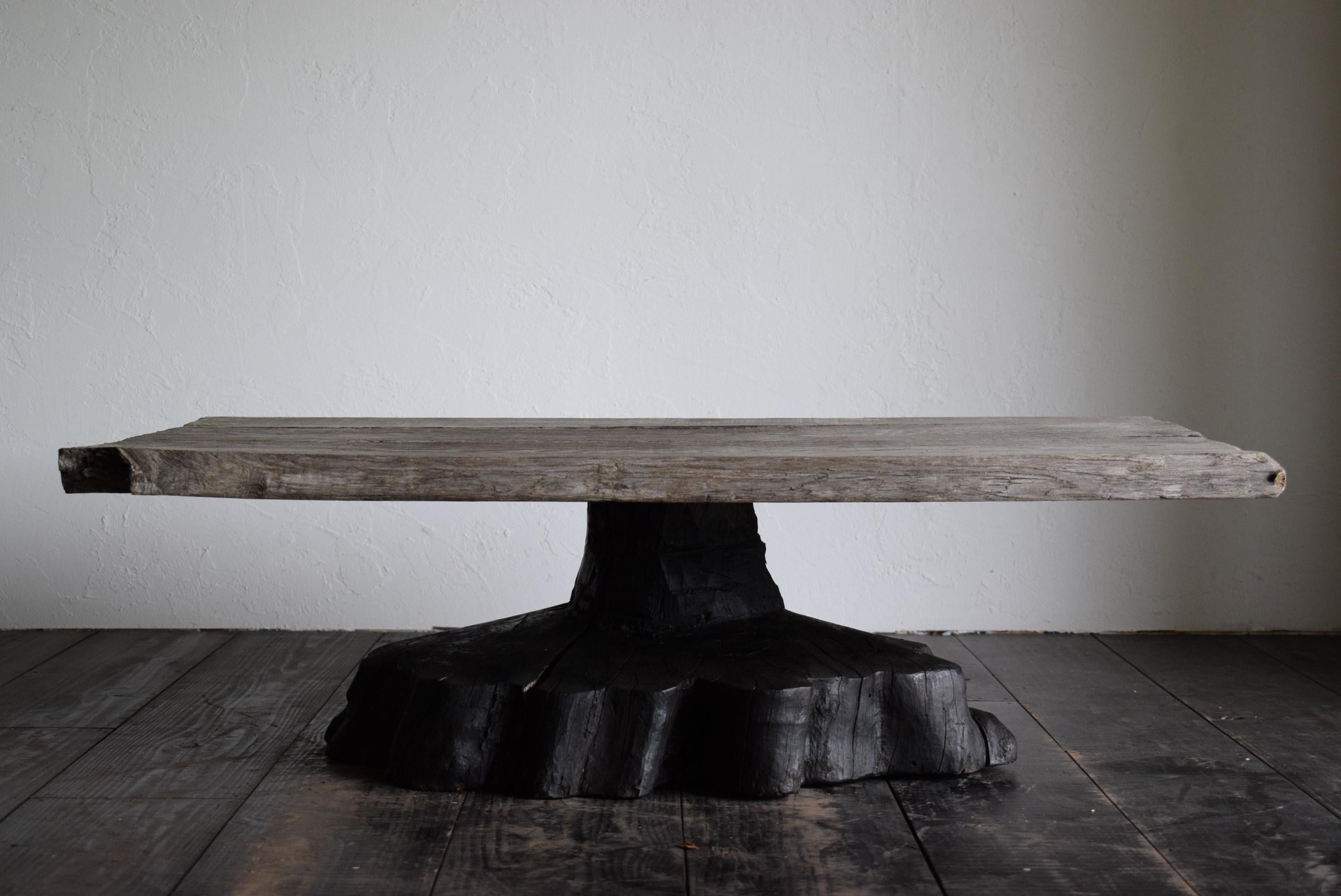 Japanese primitive low table / wabi-sabi  table / Flower stand / Japanese tea ta 1