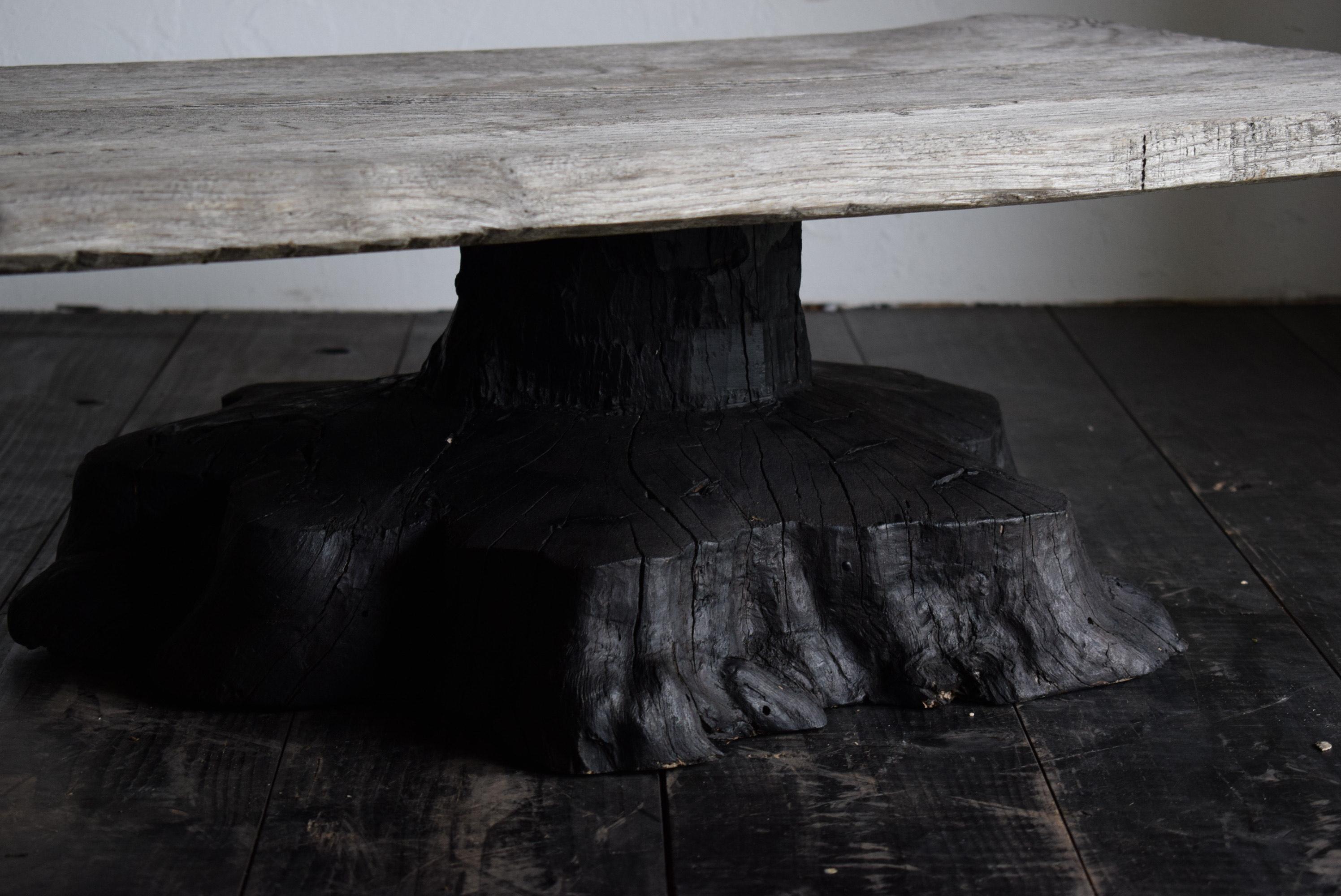 Japanese primitive low table / wabi-sabi  table / Flower stand / Japanese tea ta 3