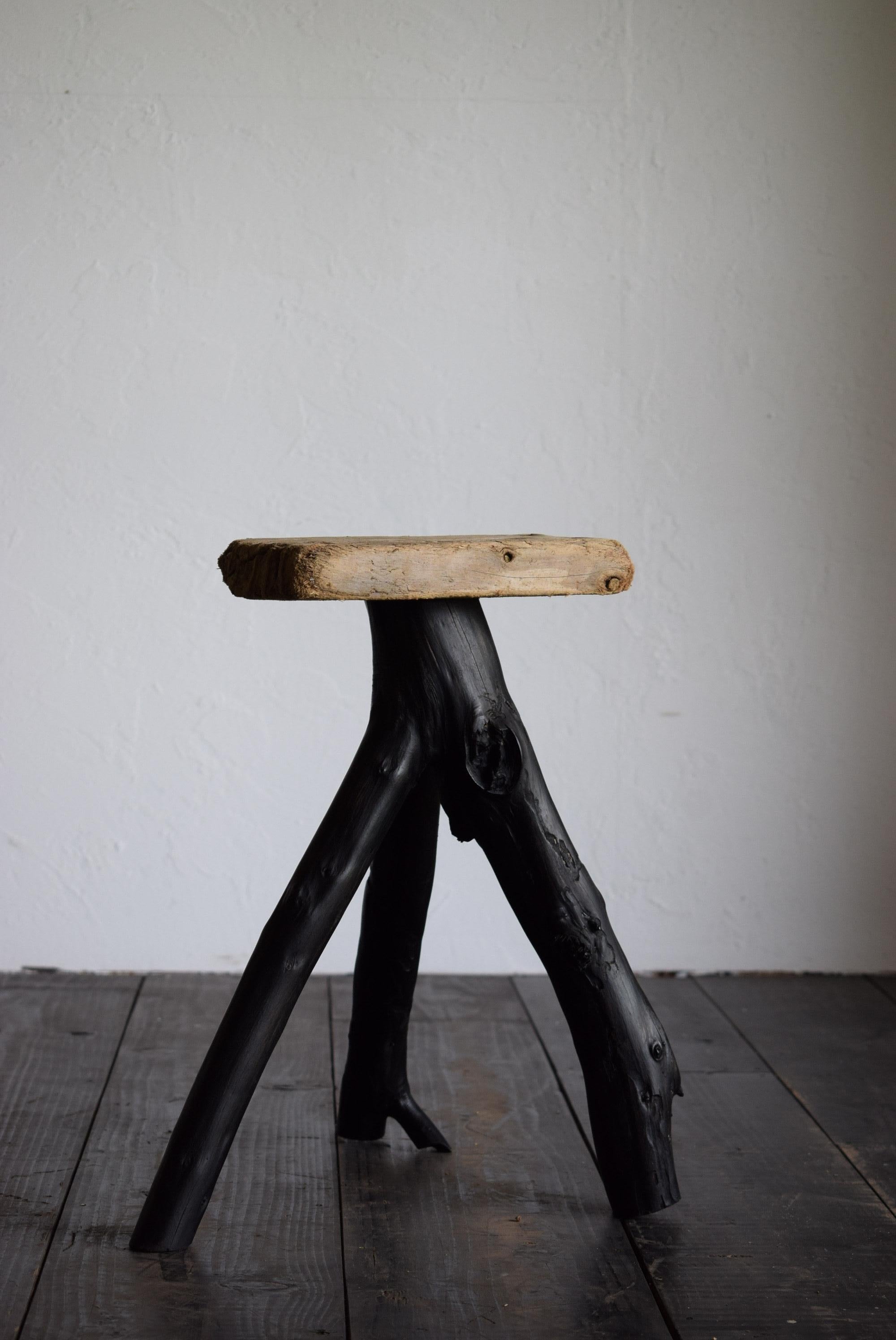Japanese primitive stool / wabi-sabi stool / Flower stand 4