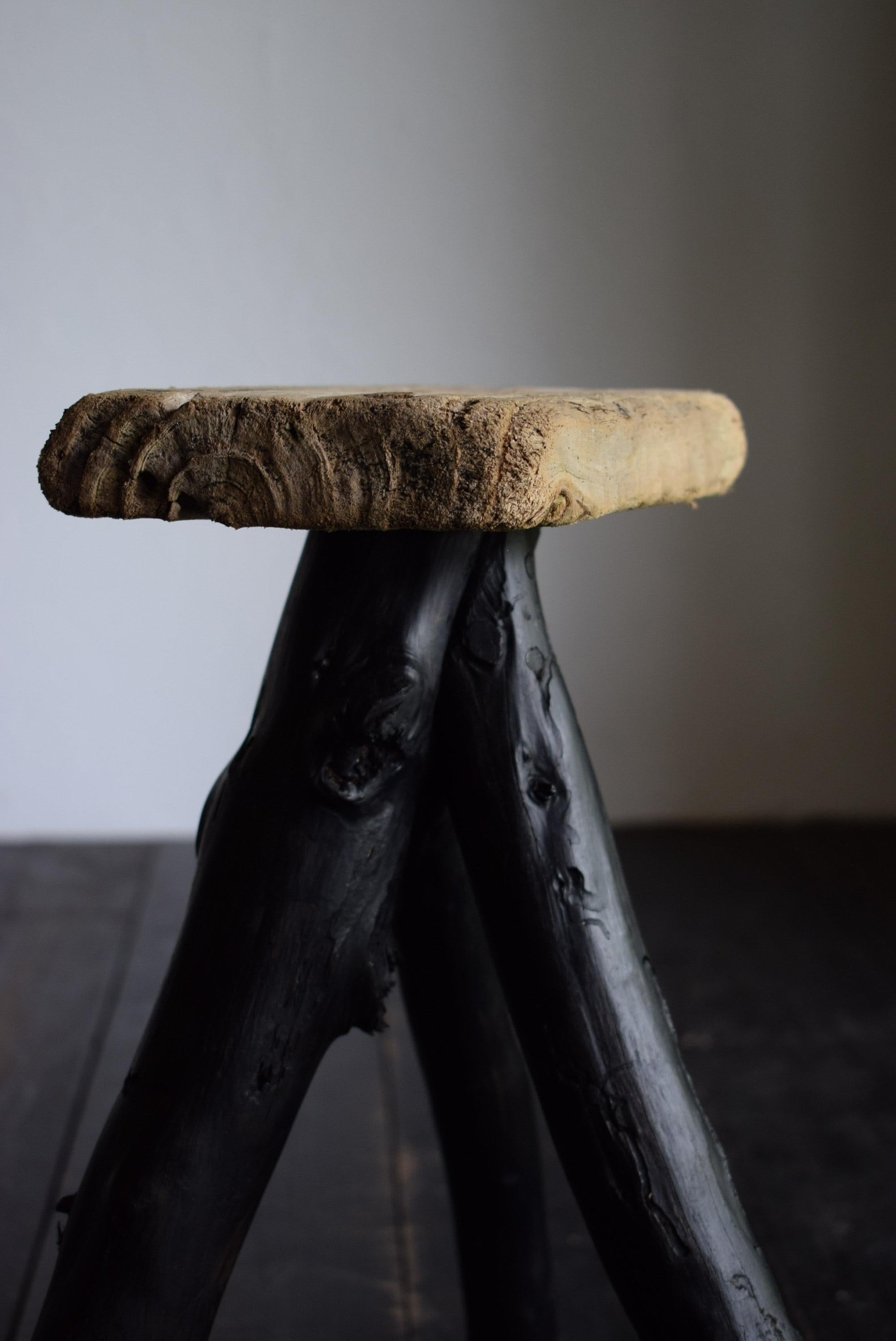 Japanese primitive stool / wabi-sabi stool / Flower stand 6